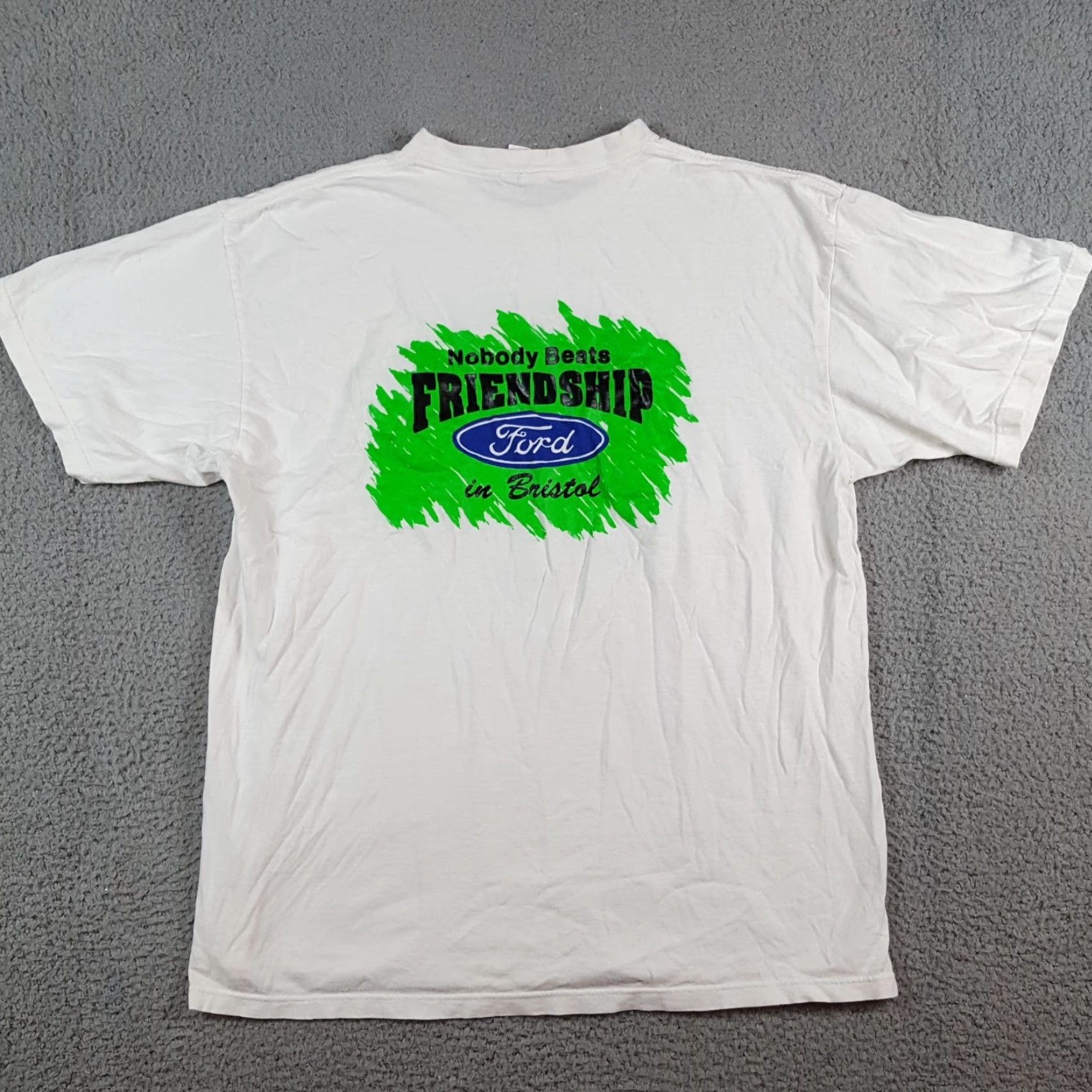 Nike Vintage Nike Cross Country Run Tee Size L Retro Neon Green Ford T Shirt Size US L / EU 52-54 / 3 - 4 Thumbnail