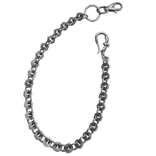 Jewelry Chunky Silver Chain Link Wallet Size ONE SIZE - 5 Thumbnail