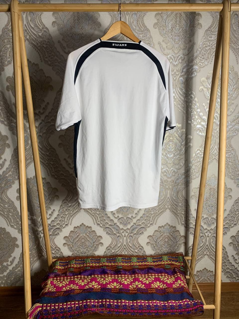 Vintage Macron FC Swansea City England Retro Soccer Jersey Y2K 90s Size US L / EU 52-54 / 3 - 8 Thumbnail