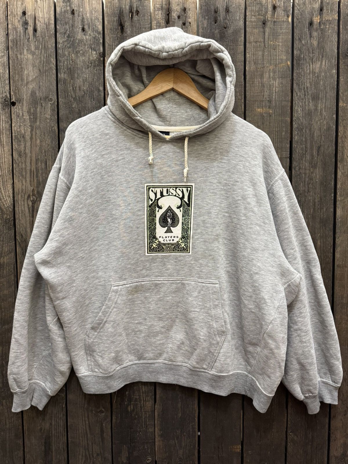 Vintage 90's Stussy logo Player Club Hoodie
