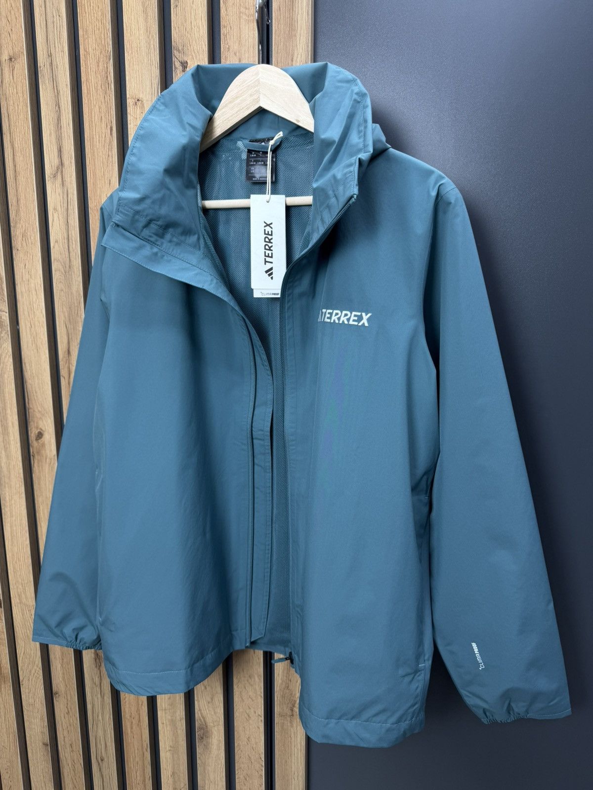 Adidas Adidas Terrex Multi Essential 2L Rain Jacket Green Women’s Size L / US 10 / IT 46 - 10 Thumbnail