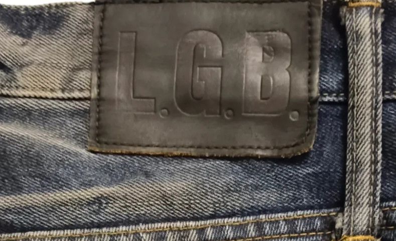 Le Grande Bleu (L.G.B.) 🔥ORIGINAL L.G.B.🔥Released Hem Mud Wash Cropped Denim Size US 33 - 14 Thumbnail