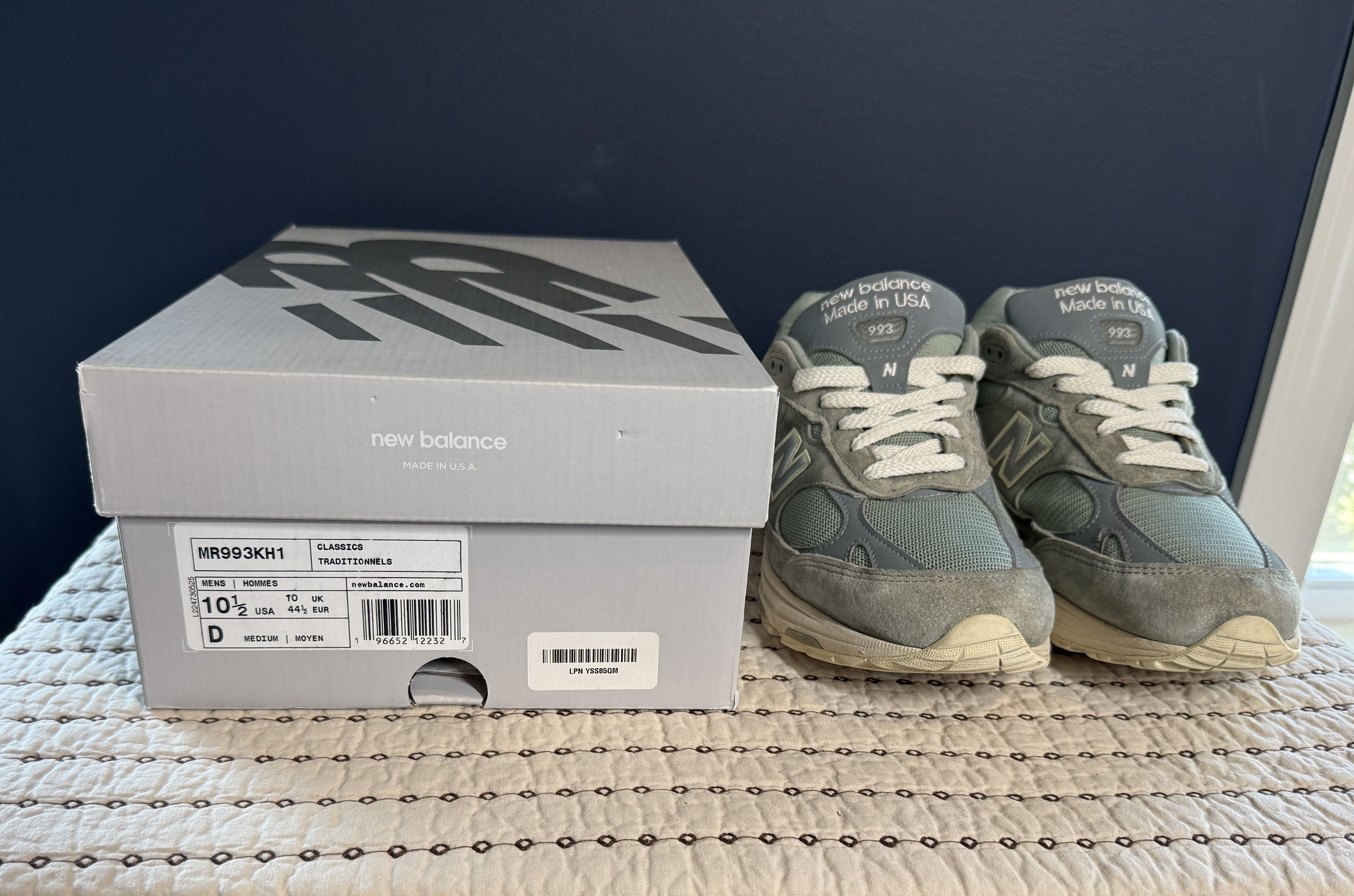 Kith × New Balance 2022 KITH X NEW BALANCE 993 PISTACHIO MADE IN USA SIZE 10.5 Size US 10.5 / EU 43-44 - 17 Thumbnail
