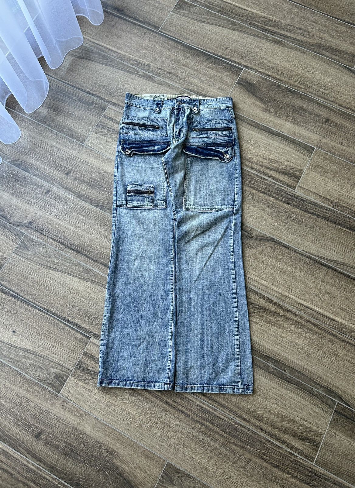 Japanese Brand Vintage Pod Racing jeans Japanese style Y2k Jcno skate Size US 34 / EU 50 - 1 Thumbnail