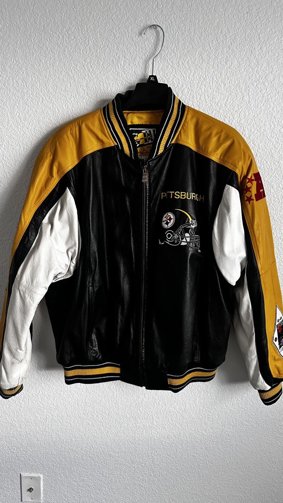 Sports Specialties × Vintage Vintage Pittsburgh Steelers G-III & CarlBanks Leather Jacket Size US L / EU 52-54 / 3 - 1 Thumbnail