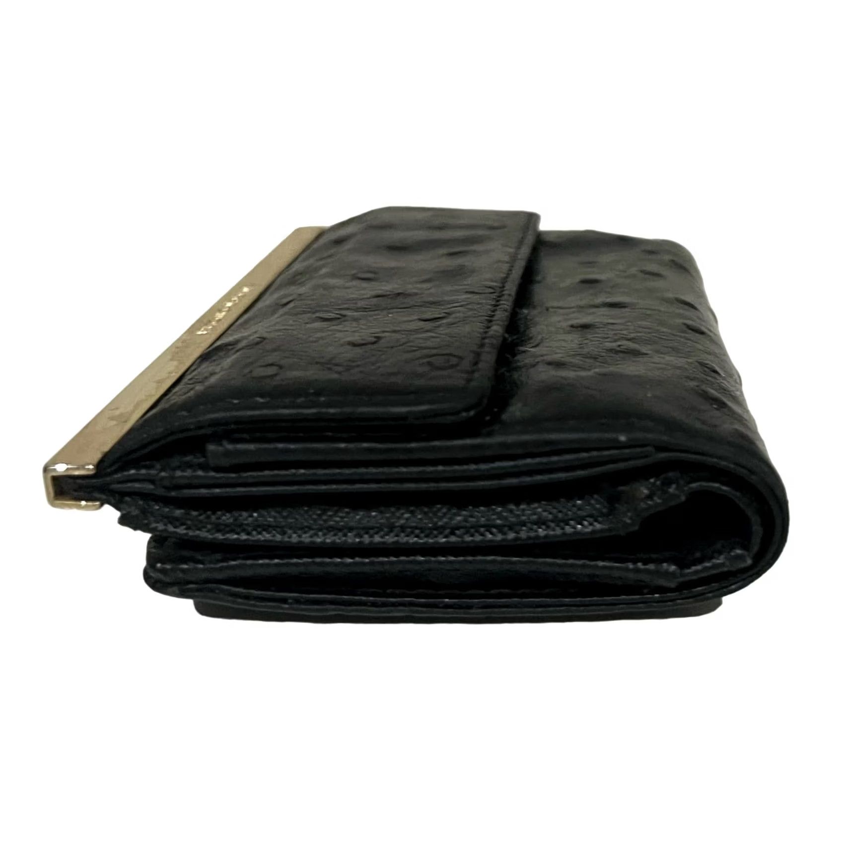 Vintage Antonio Melani Wallet Women Black Leather Textured Bifold Clutch Size ONE SIZE - 5 Thumbnail
