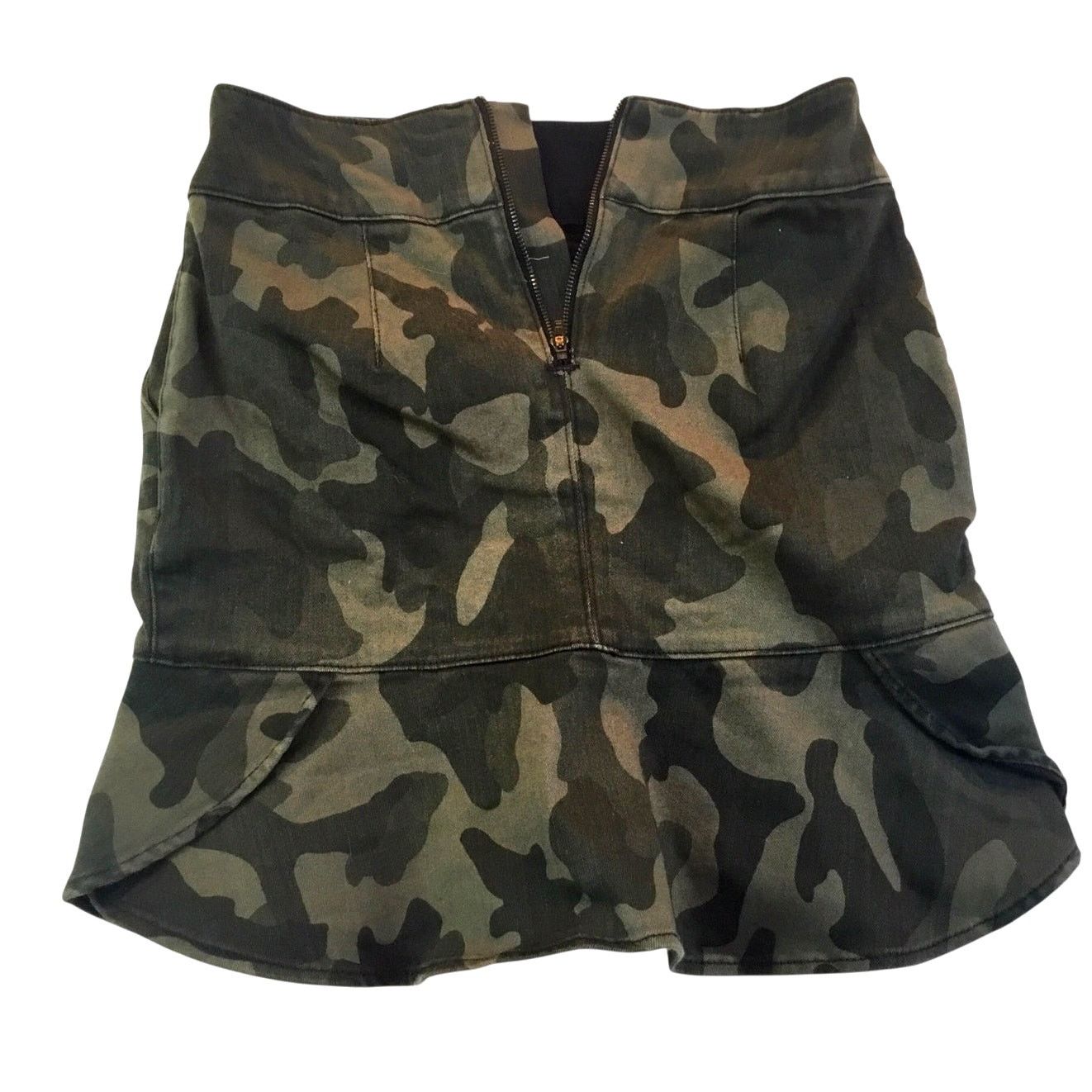 White House Black Market White House Black Market Camo Skirt Flare Flounce Size 2 Size 26" / US 2 / IT 38 - 3 Thumbnail