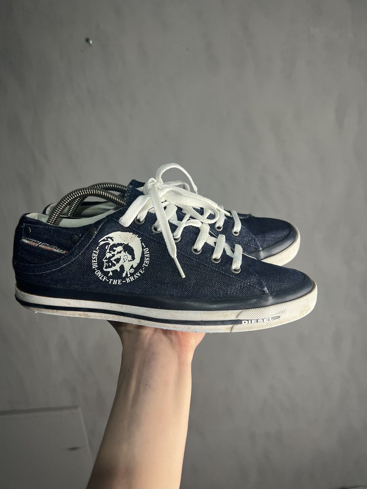 Diesel Vintage Diesel Denim Low Top Sneakers Size US 10 / EU 43 - 3 Thumbnail