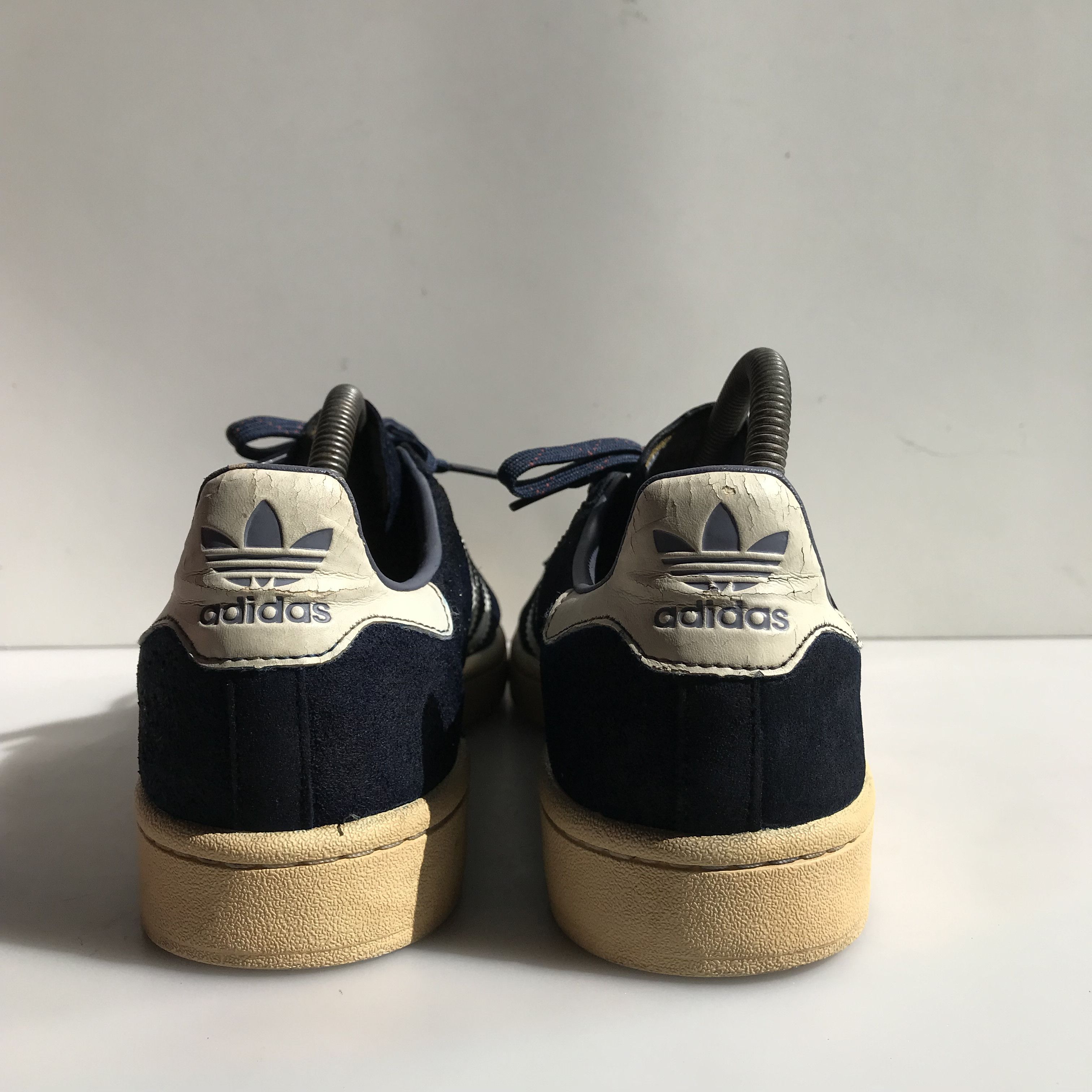 Adidas Vintage Adidas Originals Campus 80s Suede Navy Blue Size US 11 / EU 44 - 10 Thumbnail