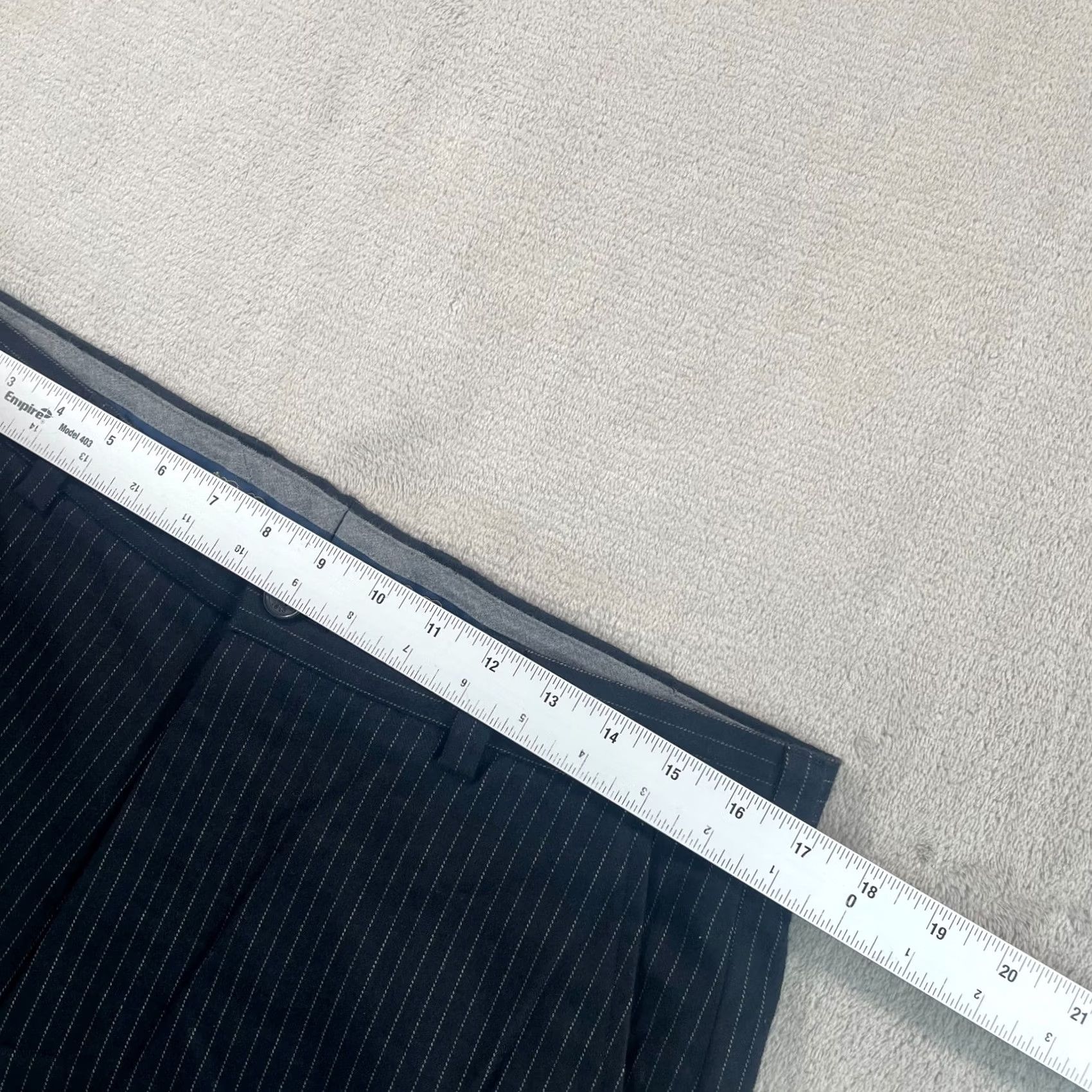 Brooks Brothers Brooks Brothers Clark Trouser Pants Men 34x30 Black Pinstripe Wool Blend NWOT Size US 34 / EU 50 - 6 Thumbnail