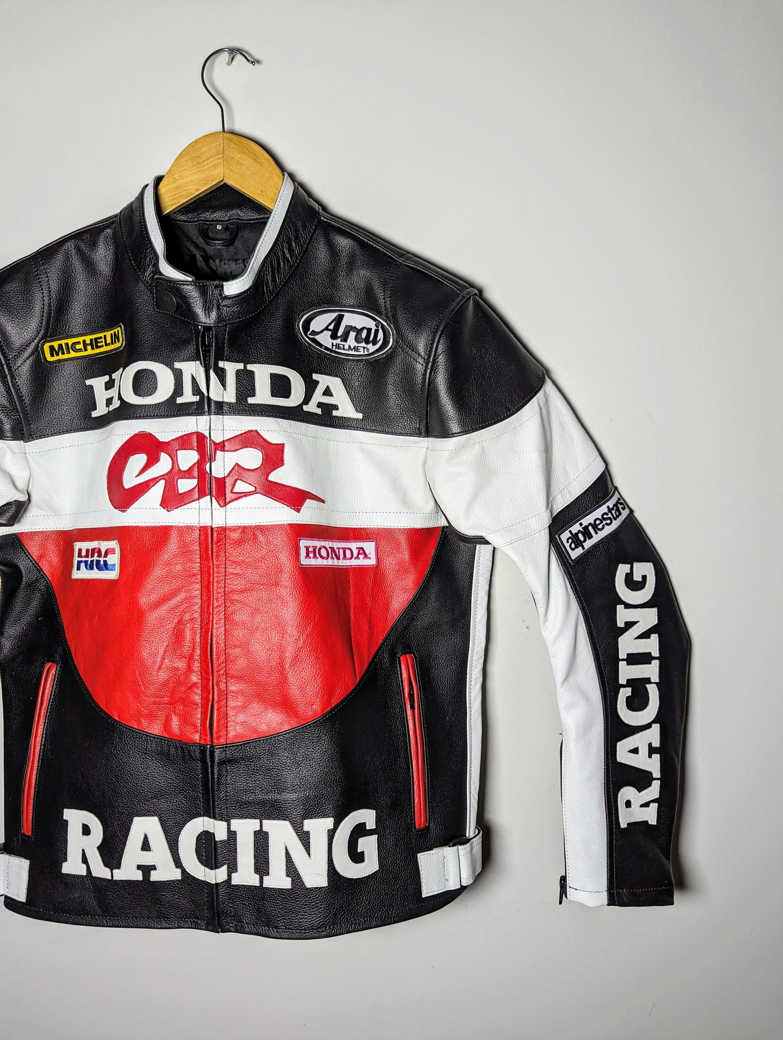 Honda 💥🔥 HONDA CBR RACING LEATHER JACKET RARE Size US S / EU 44-46 / 1 - 2 Thumbnail