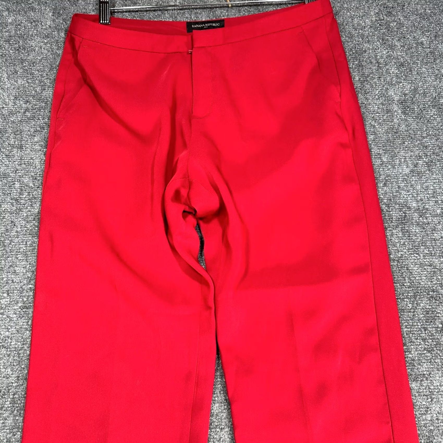Banana Republic Banana Republic Pants Womens 8 Dress Pants Straight Leg Pockets Zip Fly Red 29 in Inseam 26 in Regular Rise 8.5-10.5 in Size 30" / US 8 / IT 44 - 3 Thumbnail