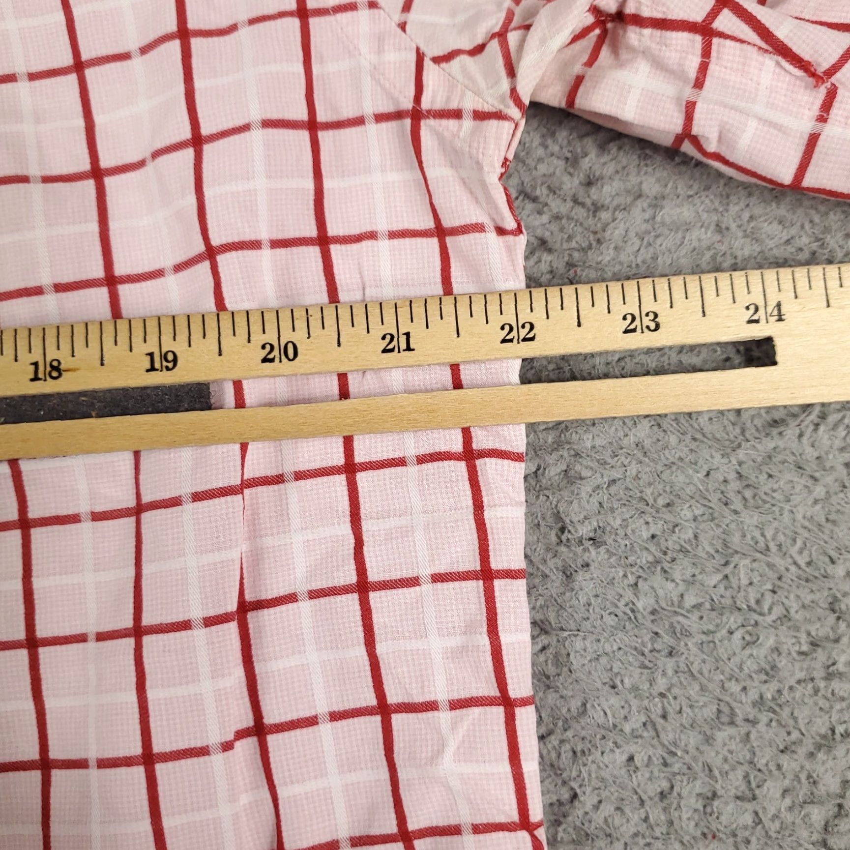 Tommy Hilfiger Tommy Hilfiger Shirt Mens Small Red Check Button-Up Short Sleeve Cotton Size US S / EU 44-46 / 1 - 7 Thumbnail