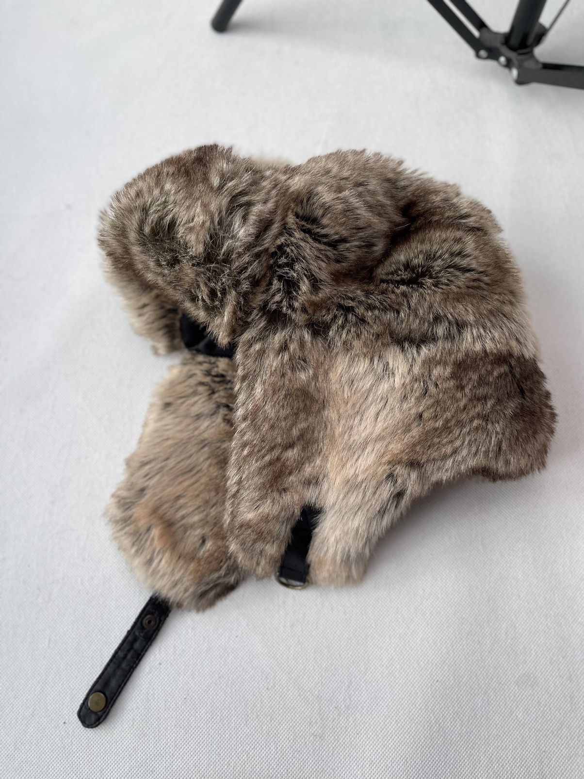 Japanese Brand Vintage fuzzy mohair japanese ushanka hat avant garde Size ONE SIZE - 6 Thumbnail