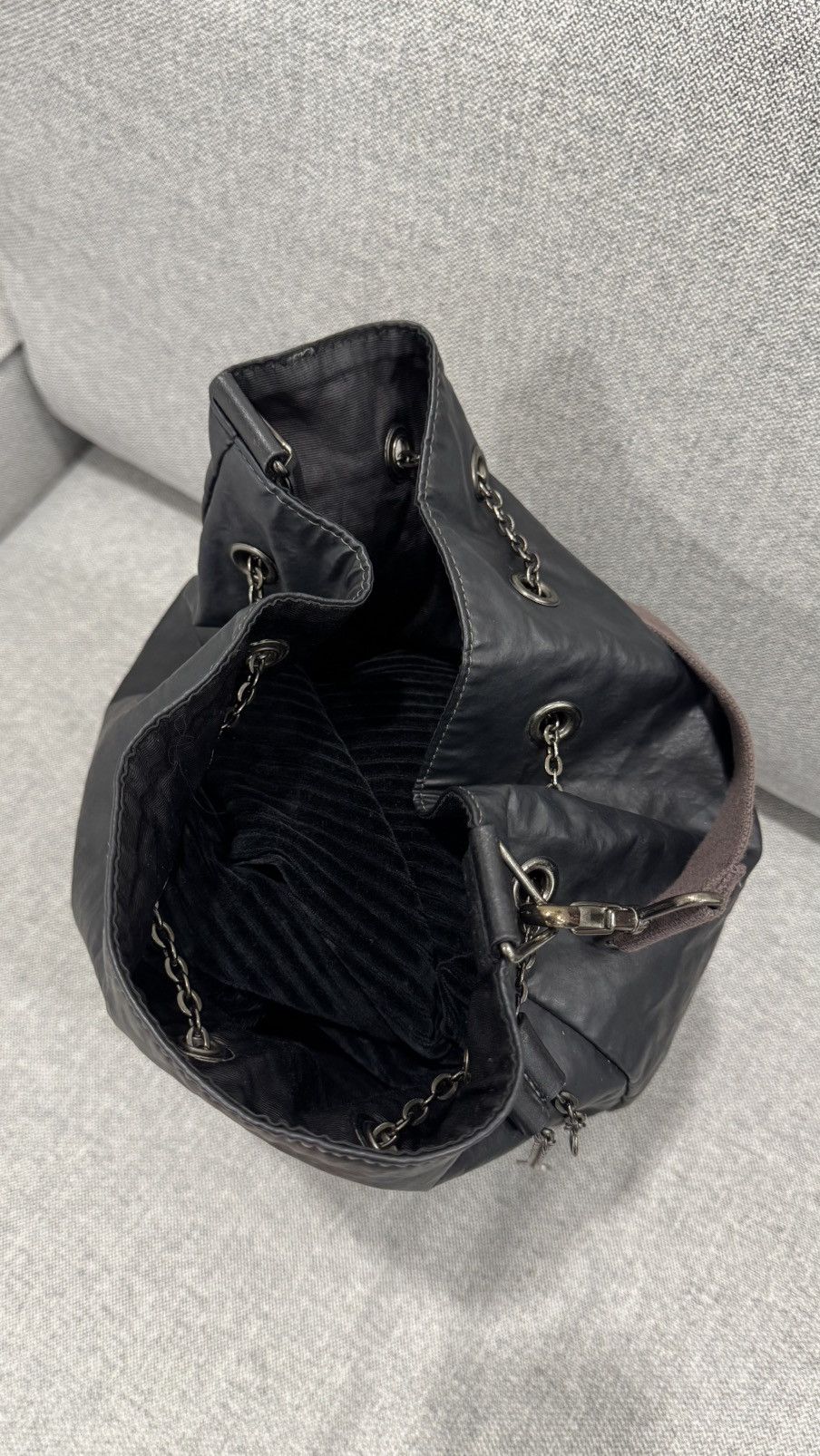 Jean Paul Gaultier Rare🔥 Jean Paul Gaultier Homme Crossbody Drawstring Bag Size ONE SIZE - 11 Thumbnail