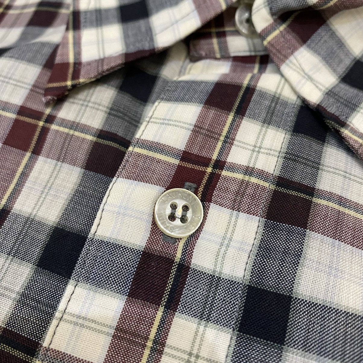 Yves Saint Laurent 1990s Yves Saint Laurent Pour Homme Plaid Button Up Shirts Size US L / EU 52-54 / 3 - 10 Thumbnail