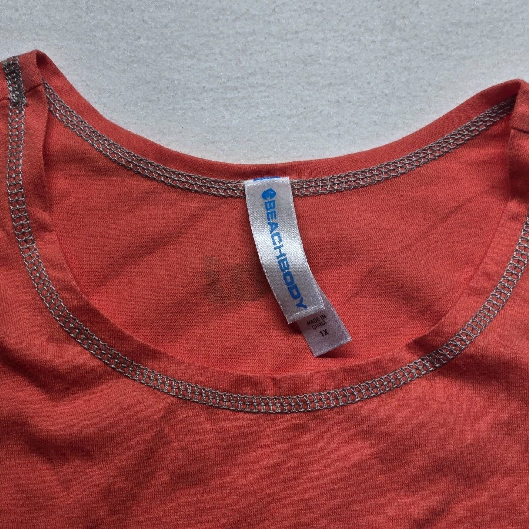 Vintage Beachbody Women's Tank Top Sleeveless Tee T Shirt Adult XL Orange Size XL / US 12-14 / IT 48-50 - 2 Thumbnail