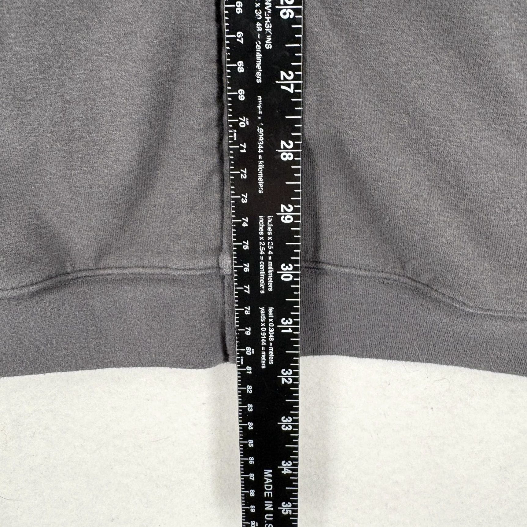 SKIMS SKIMS Cotton Fleece Classic Full Zip Hoodie Sweatshirt Gray 2X Oversized Womens Size XXL / US 16-18 / IT 52-54 - 7 Thumbnail