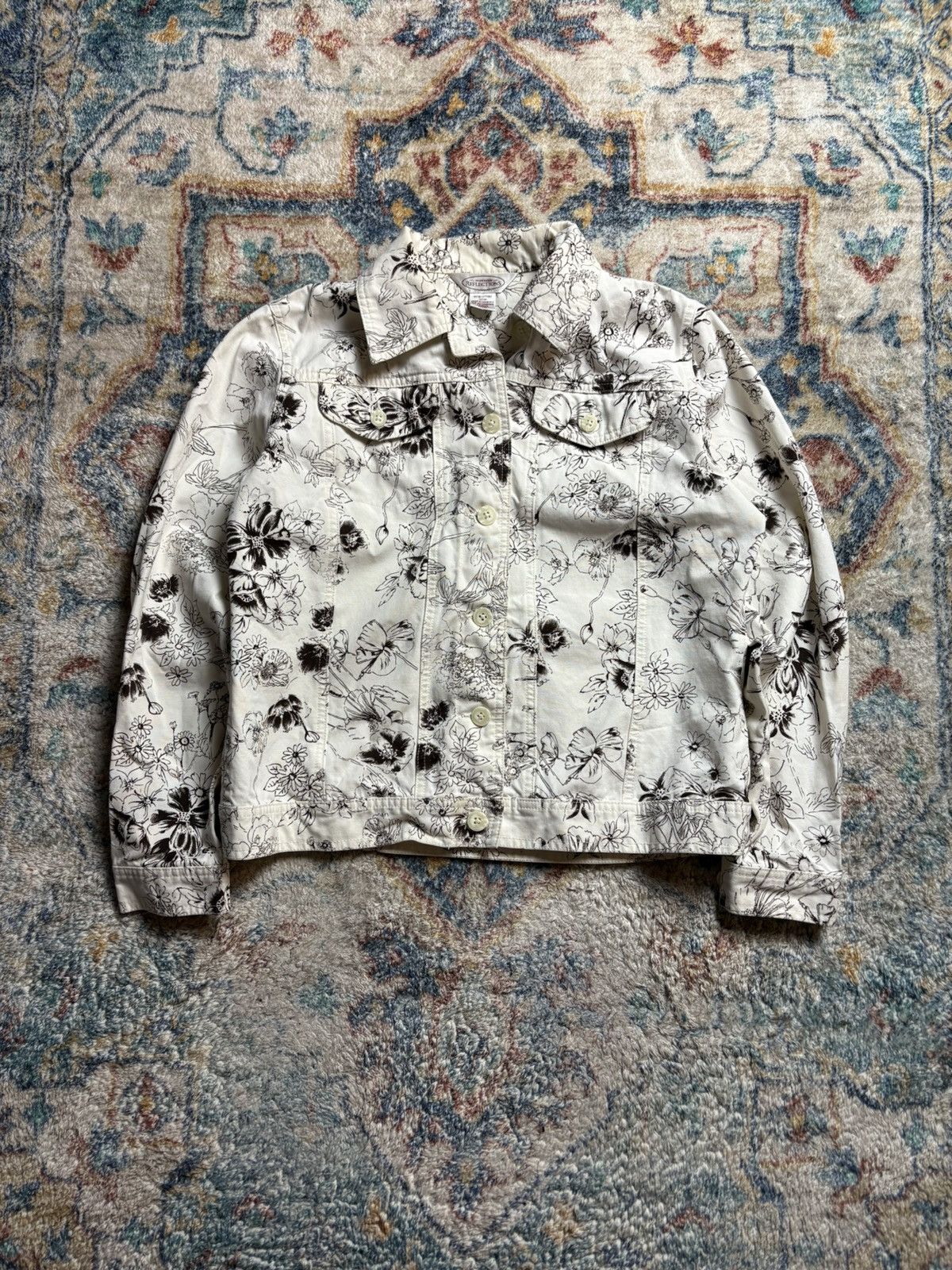Northern Reflections Northern Reflection Floral All Over Print Button-up Jacket Size M / US 6-8 / IT 42-44 - 1 Thumbnail