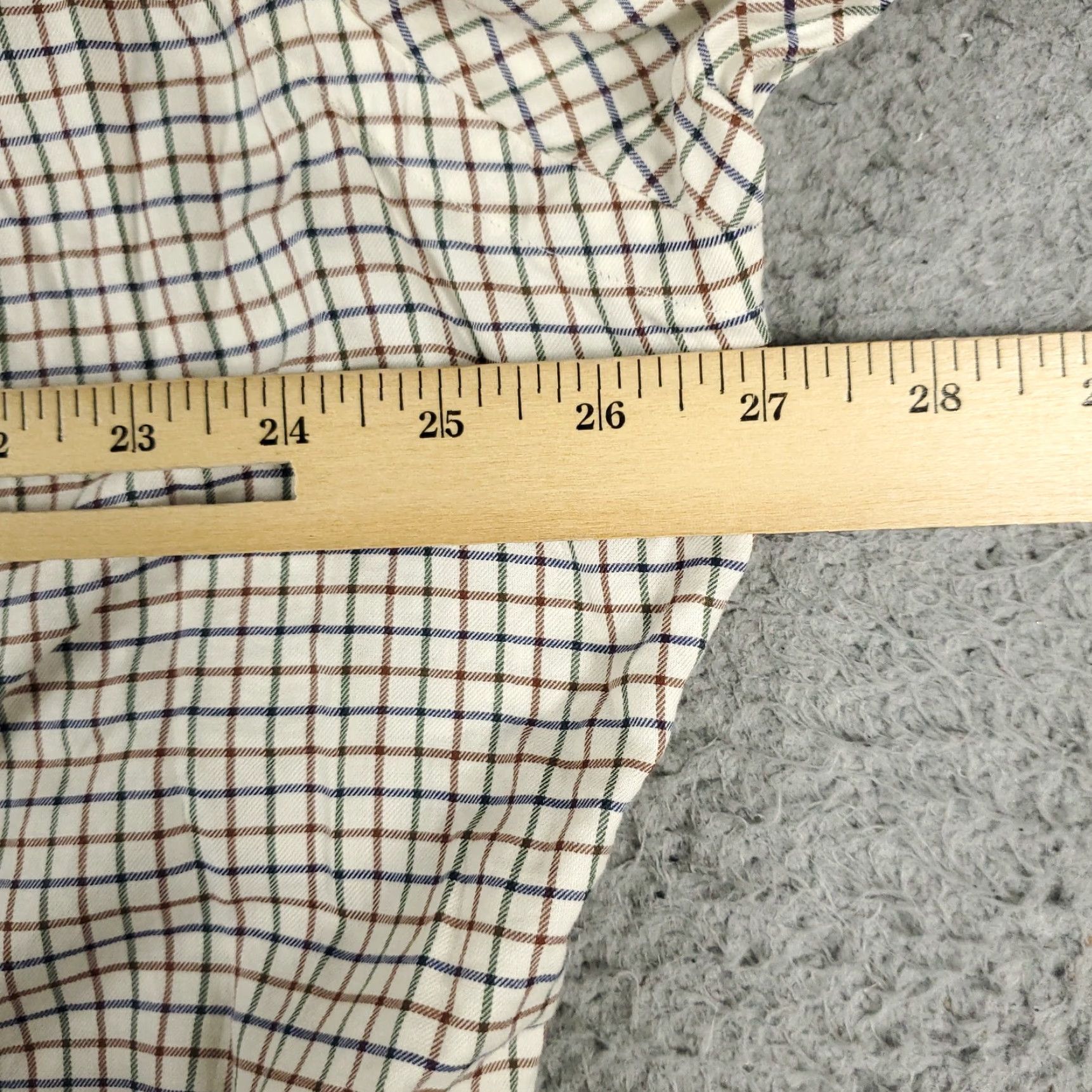 Ralph Lauren Ralph Lauren Shirt Mens 2XL Beige Blue Check Casual Button-Up Long Sleeve Size US XXL / EU 58 / 5 - 5 Thumbnail
