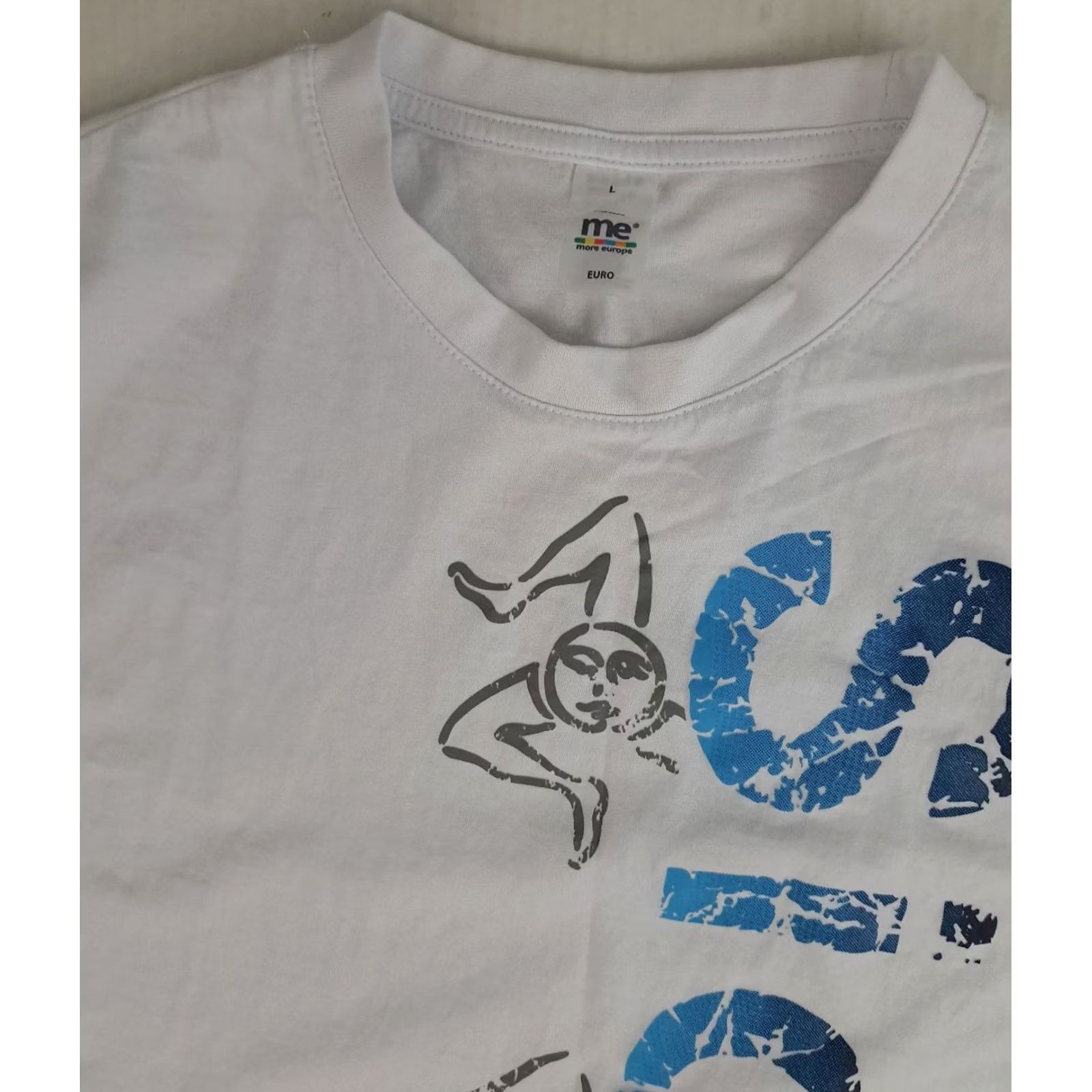 Vintage VINTAGE Sicilia, Italy T-Shirt White L Women Regular Short Sleeve Crew Neck Me Canvas Size L / US 10 / IT 46 - 2 Thumbnail