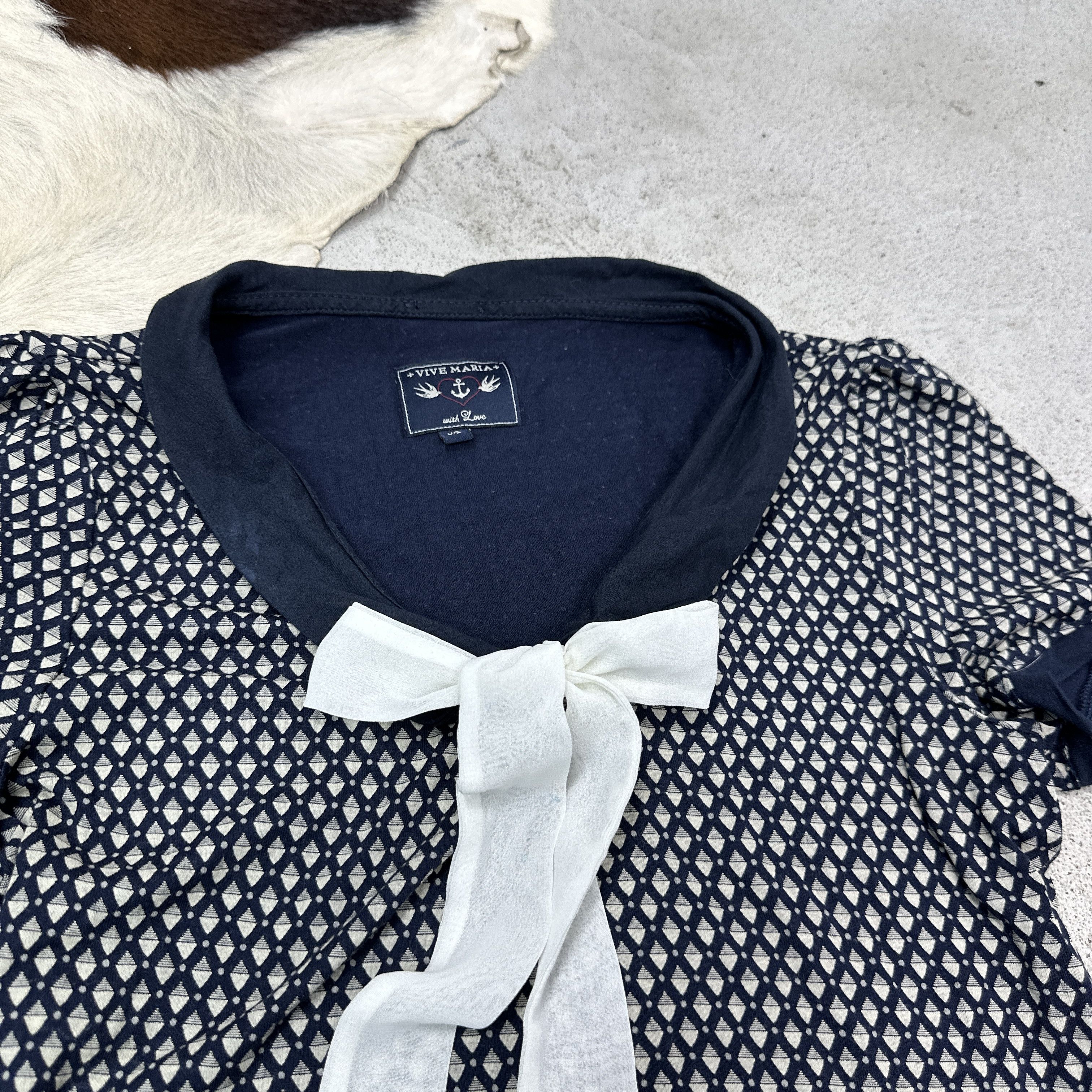 Vintage Vintage Avant Garde Opium Vive Maria Bow Top Y2K Size XS / US 0-2 / IT 36-38 - 3 Thumbnail