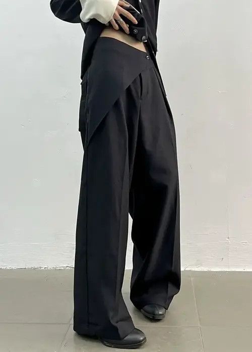 Japanese Brand Atsuko x naga Retro fashion back buckle wrap pants Size US 32 / EU 48 - 3 Thumbnail