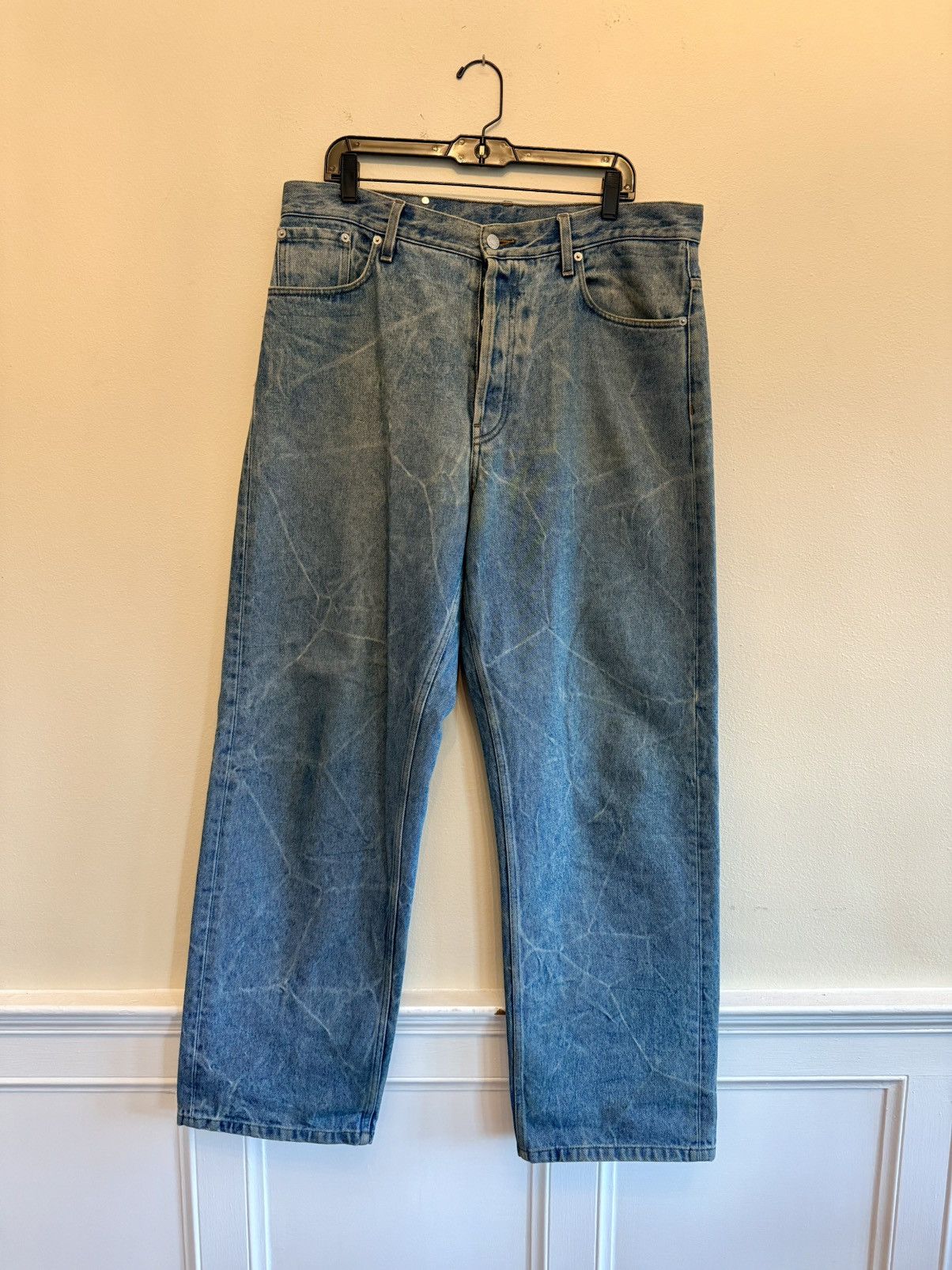 Dries Van Noten Dries Van Noten Wide Leg Jeans Size US 34 / EU 50 - 1 Thumbnail