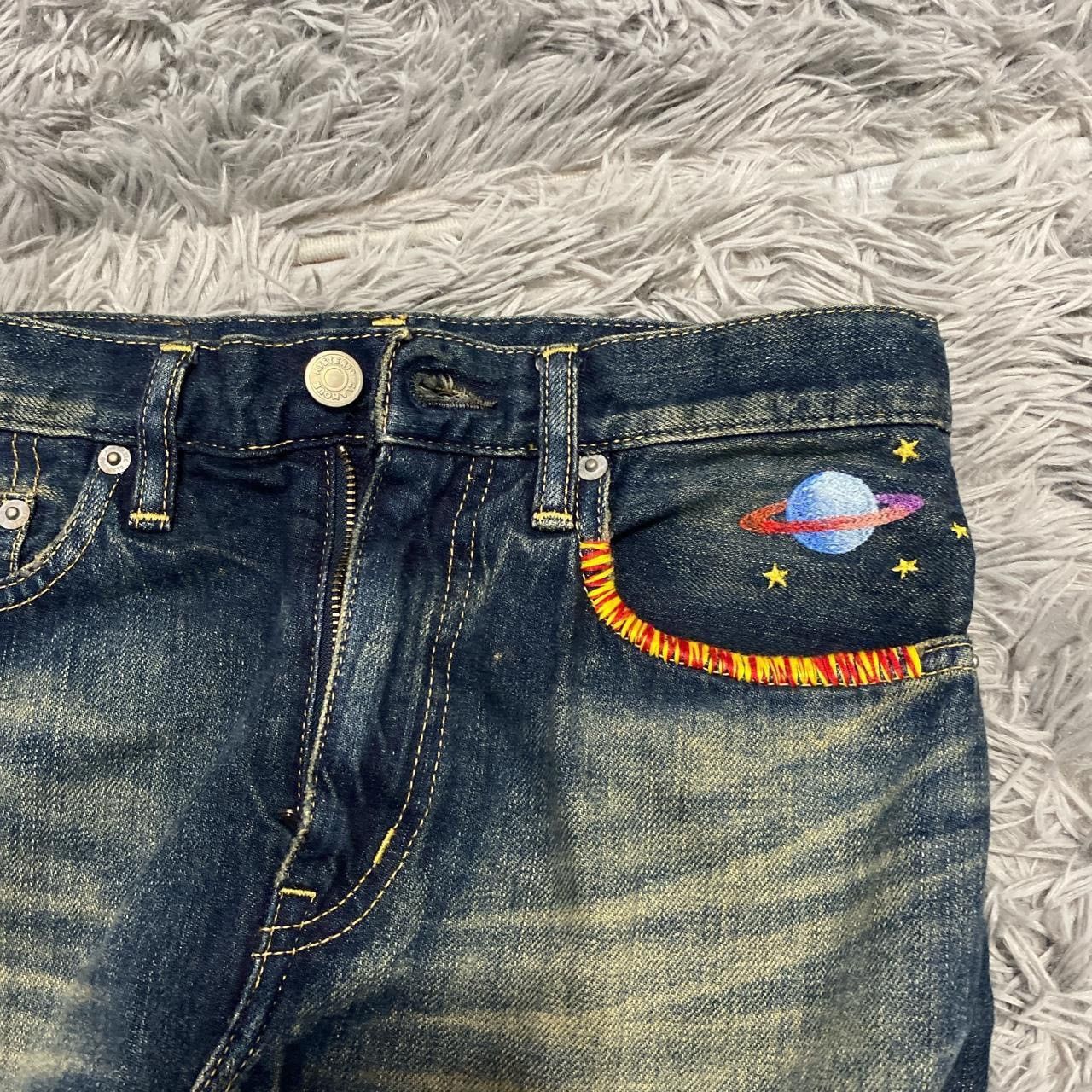 Hysteric Glamour Hysteric glamour embroidered denim mermaid midi skirt Size 26" / US 2 / IT 38 - 4 Thumbnail