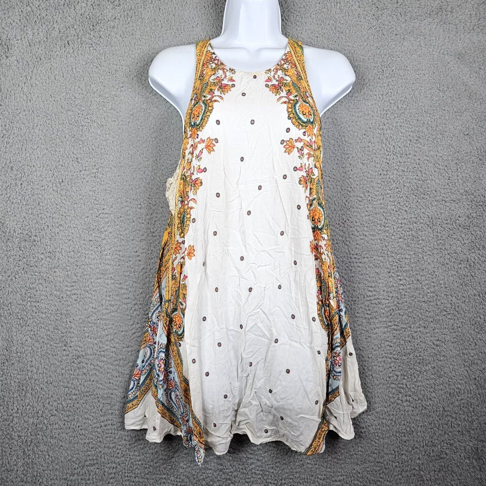 Free People VINTAGE Intimately By Free People Women's Darjeeling Floral A-line Mini Dress XS Size XS / US 0-2 / IT 36-38 - 2 Thumbnail