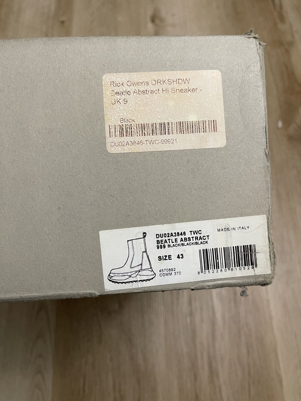 Rick Owens Rick Owens Beatle Abstract Size US 10 / EU 43 - 8 Thumbnail