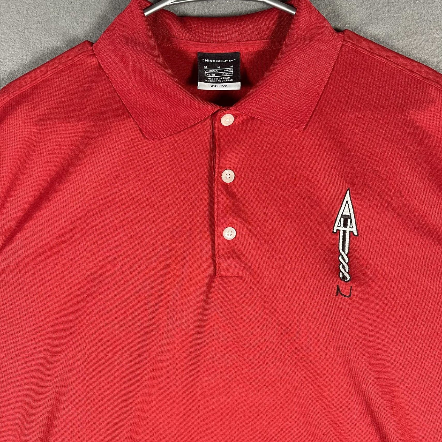 Nike Nike Golf Polo Shirt Mens M Red Arrowhead Logo Dri-Fit Performance NCAA Size US M / EU 48-50 / 2 - 2 Thumbnail