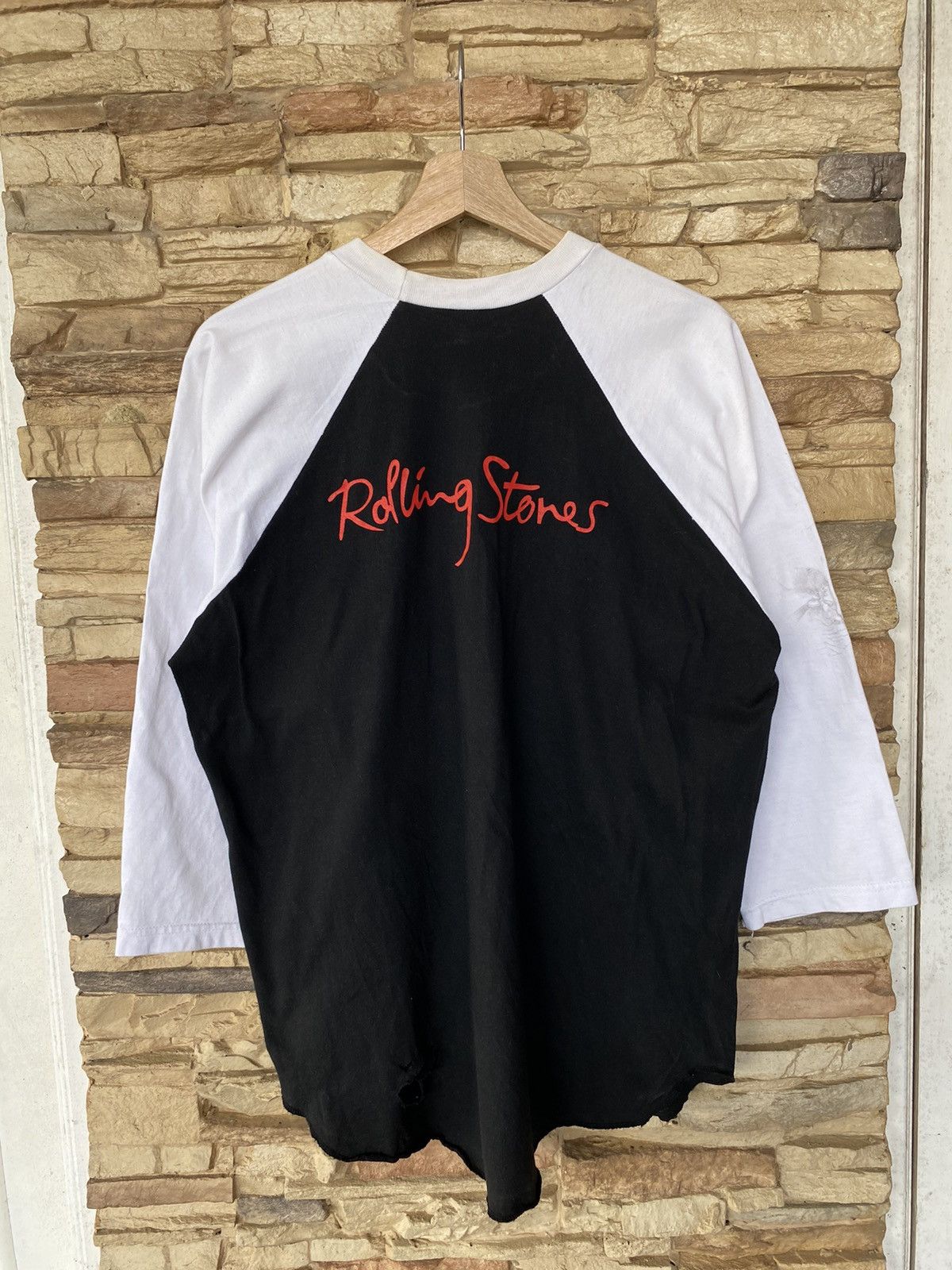 Vintage Vintage 2003 The Rolling Stones 3/4 3q Sleeve Band Tees Size US L / EU 52-54 / 3 - 8 Thumbnail