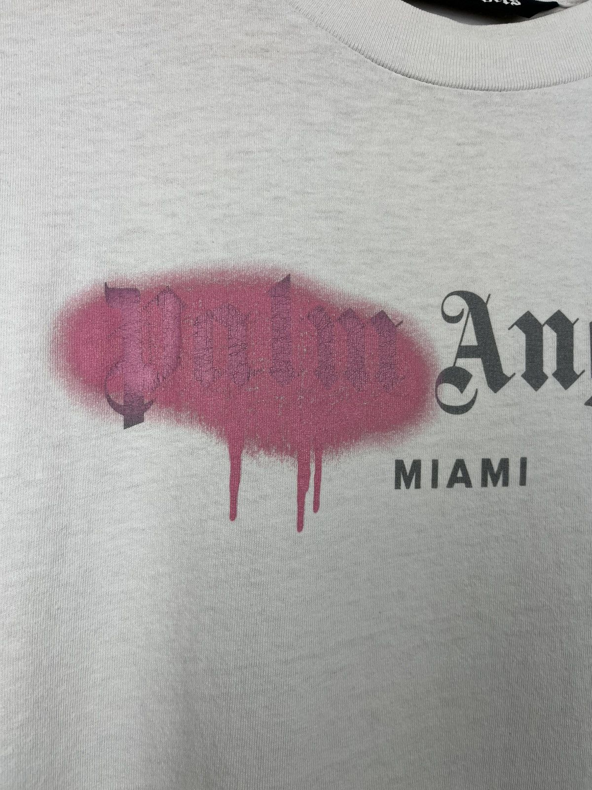 Palm Angels Palm Angels Miami Spray Paint T-Shirt Rare Retro Hype Y2K Size US L / EU 52-54 / 3 - 4 Thumbnail