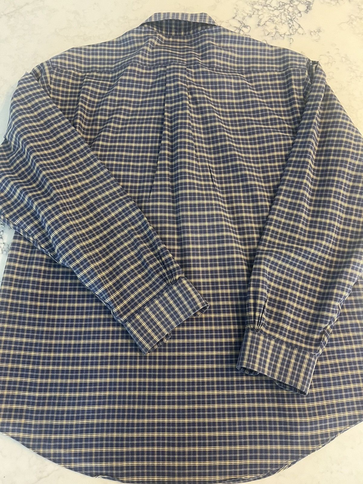 Brooks Brothers Brooks Brothers Shirt Large Blue Plaid Button Down Size US L / EU 52-54 / 3 - 3 Thumbnail