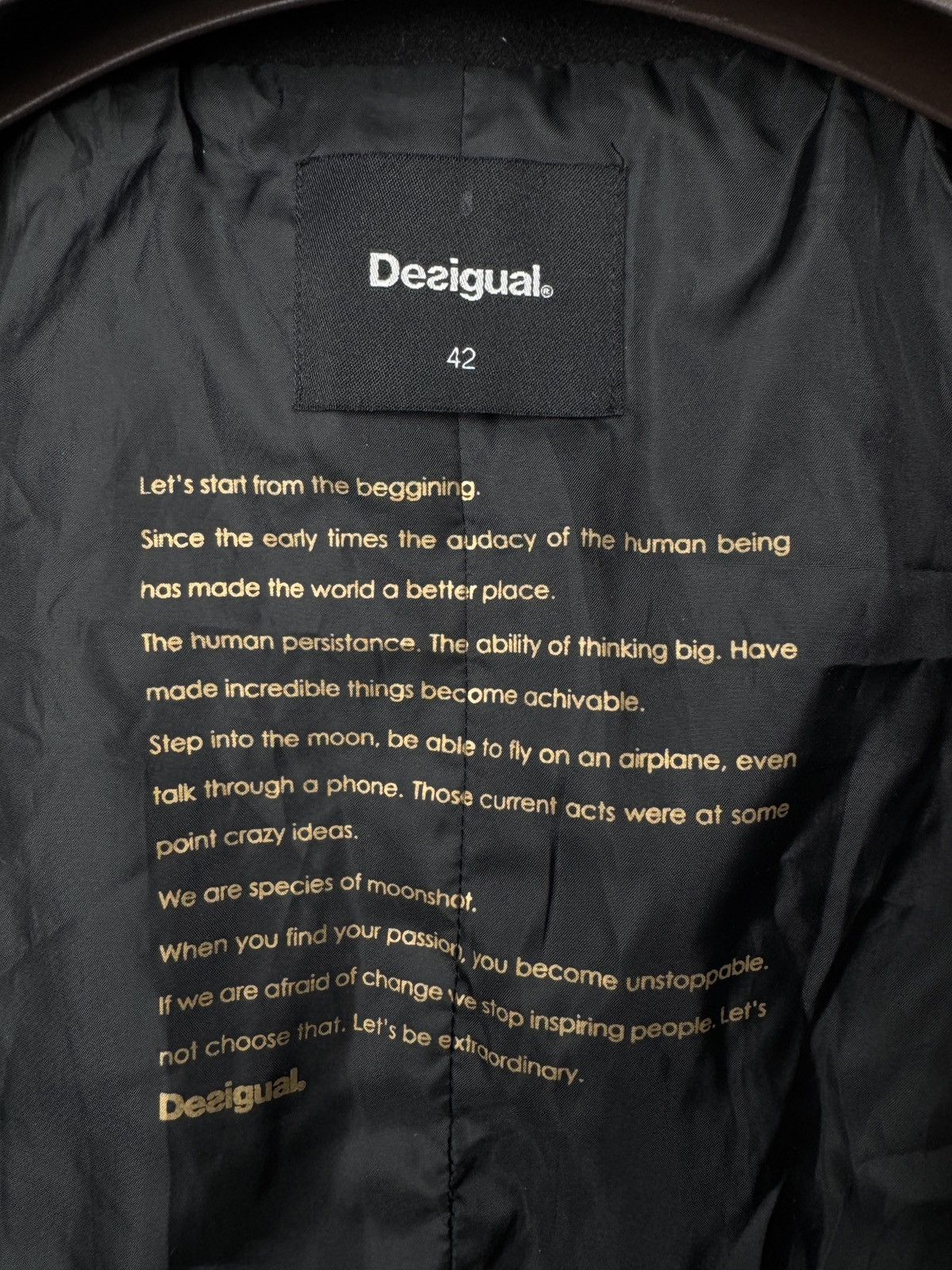 Desigual DESIGUAL women's patchwork trench coat wool blend Size M / US 6-8 / IT 42-44 - 8 Thumbnail