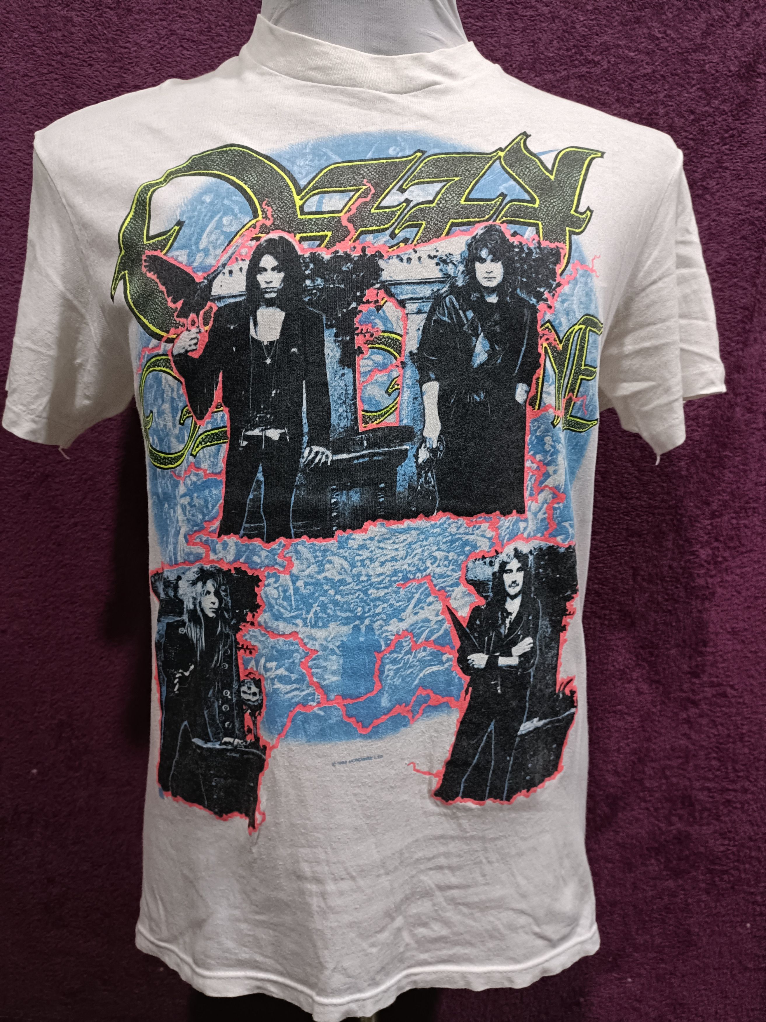 Hanes Vintage 1988 -89 Tour Ozzy Osbourne No Rest For The Wicked Size US L / EU 52-54 / 3 - 1 Thumbnail