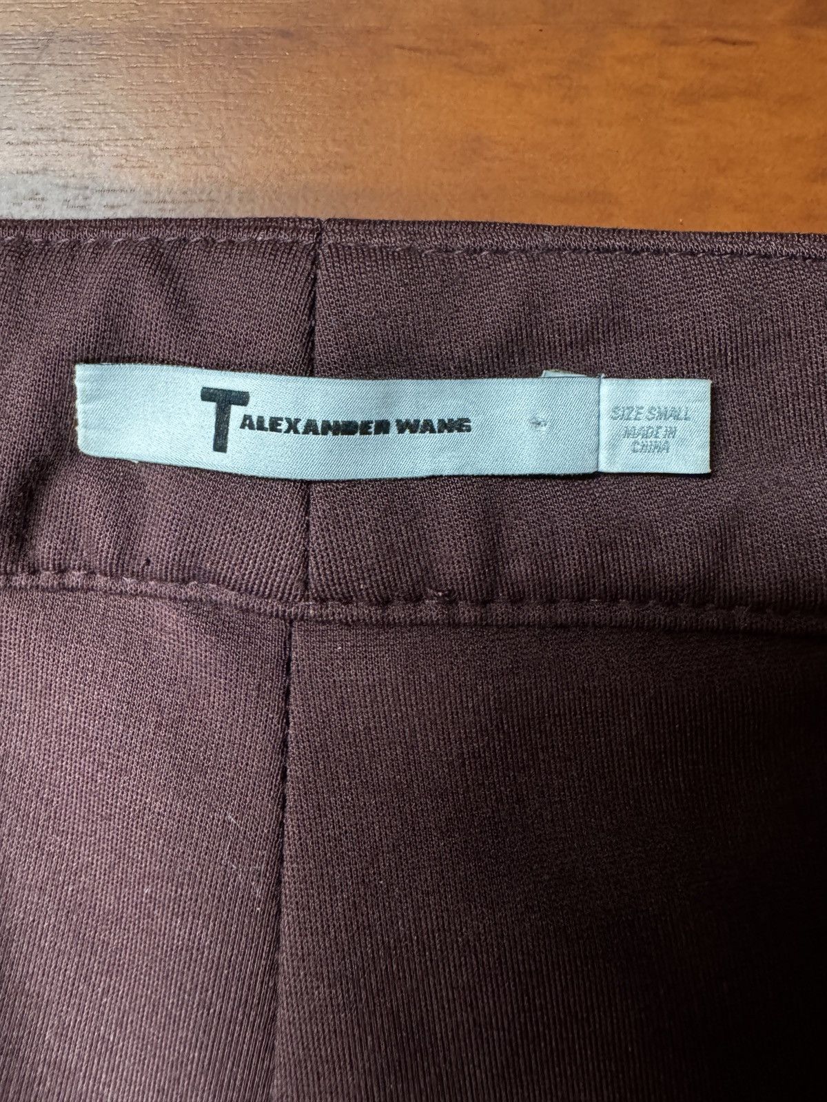 Alexander Wang Oxblood T by Alexander Wang Leather-Panel Trousers Size 26" / US 2 / IT 38 - 6 Thumbnail