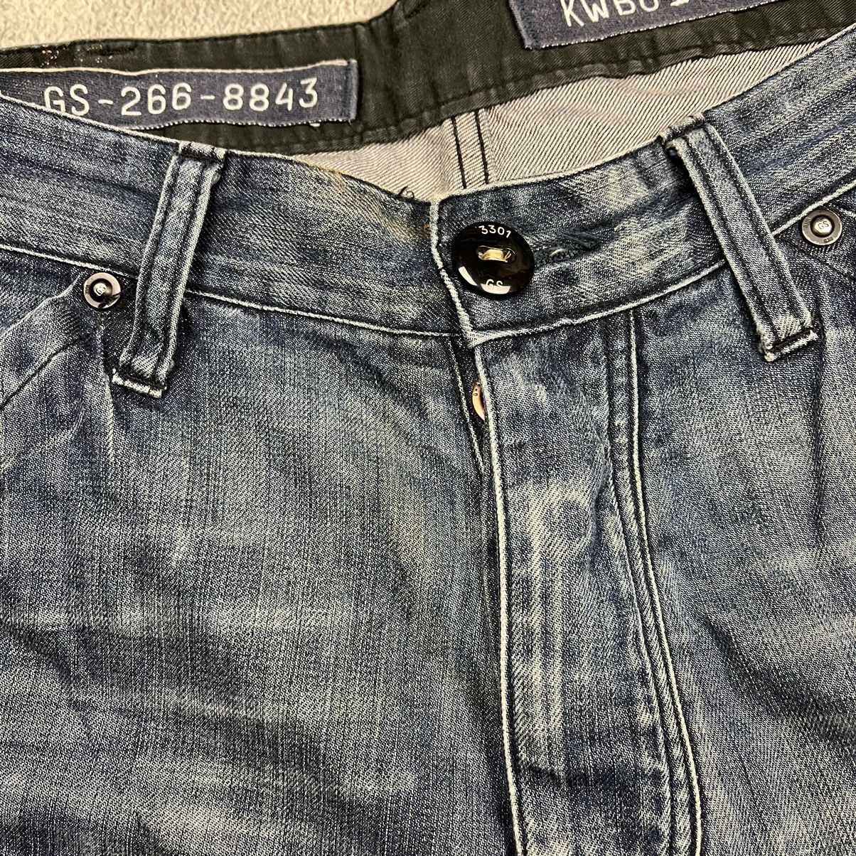 G-Star Dirty G Star Raw Distressed faded MULTI POCKET BAGGY PANTS Size US 33 - 19 Thumbnail