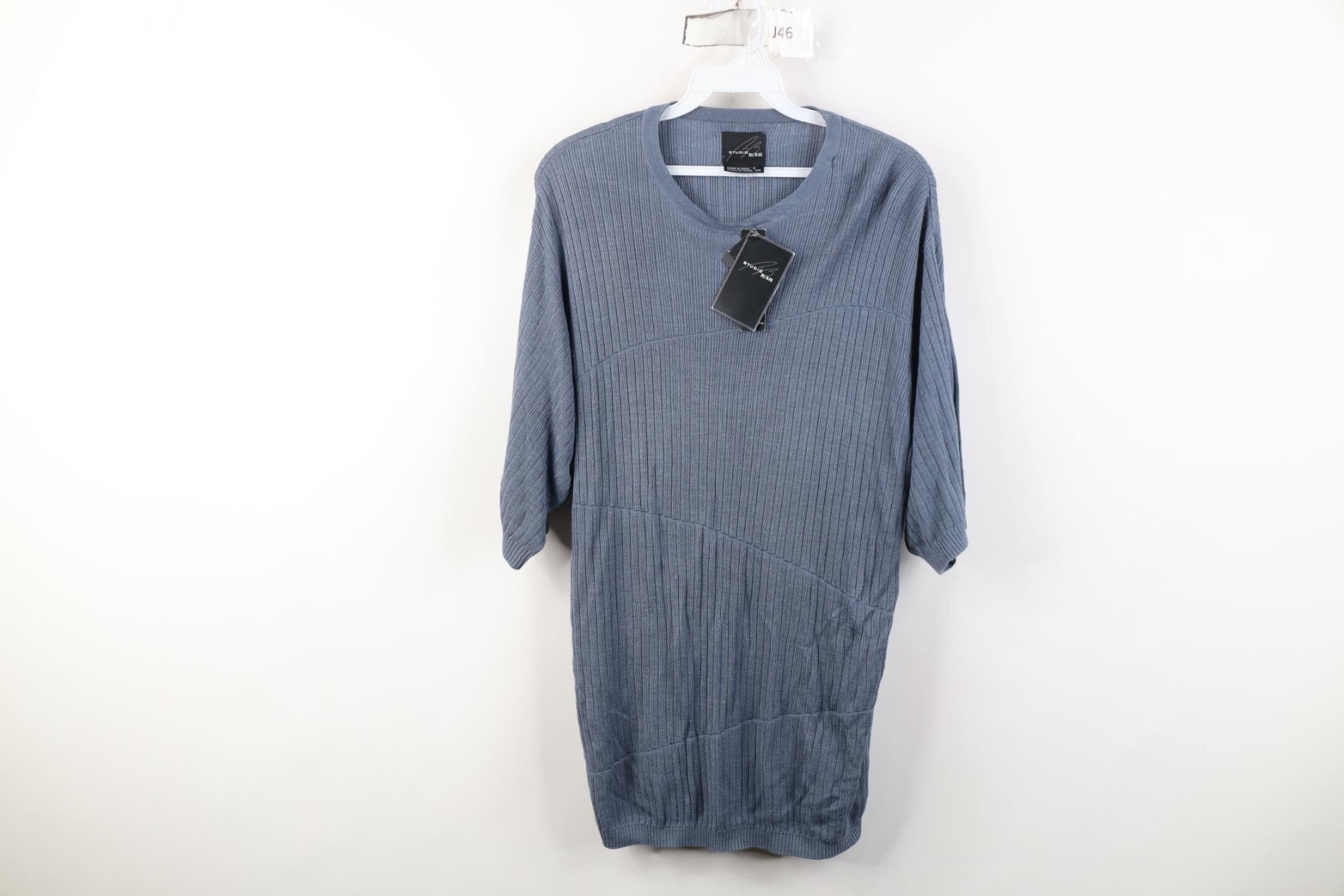 Vintage Deadstock Vintage 90s Streetwear Knit Short Sleeve Sweater Size US S / EU 44-46 / 1 - 1 Thumbnail
