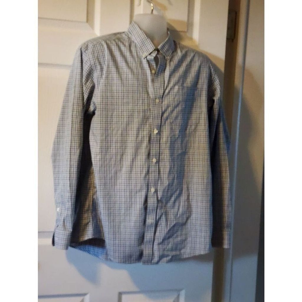 Eddie Bauer Eddie Bower Plaid Dress Shirt Size US L / EU 52-54 / 3 - 1 Thumbnail