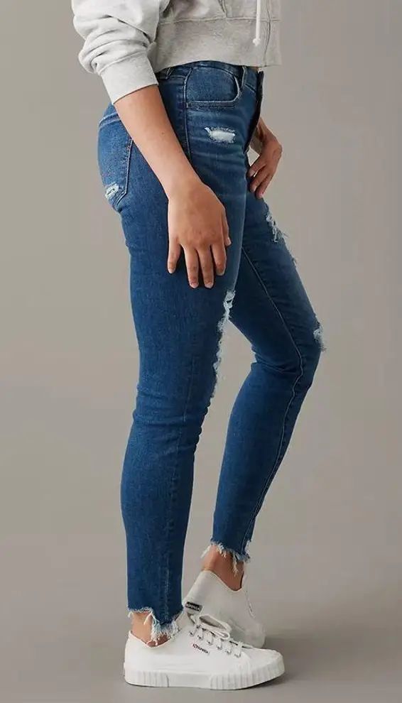 American Eagle Outfitters American Eagle Outfitters Cotton hi-rise 6 Women Jeans Size 28" / US 6 / IT 42 - 6 Thumbnail