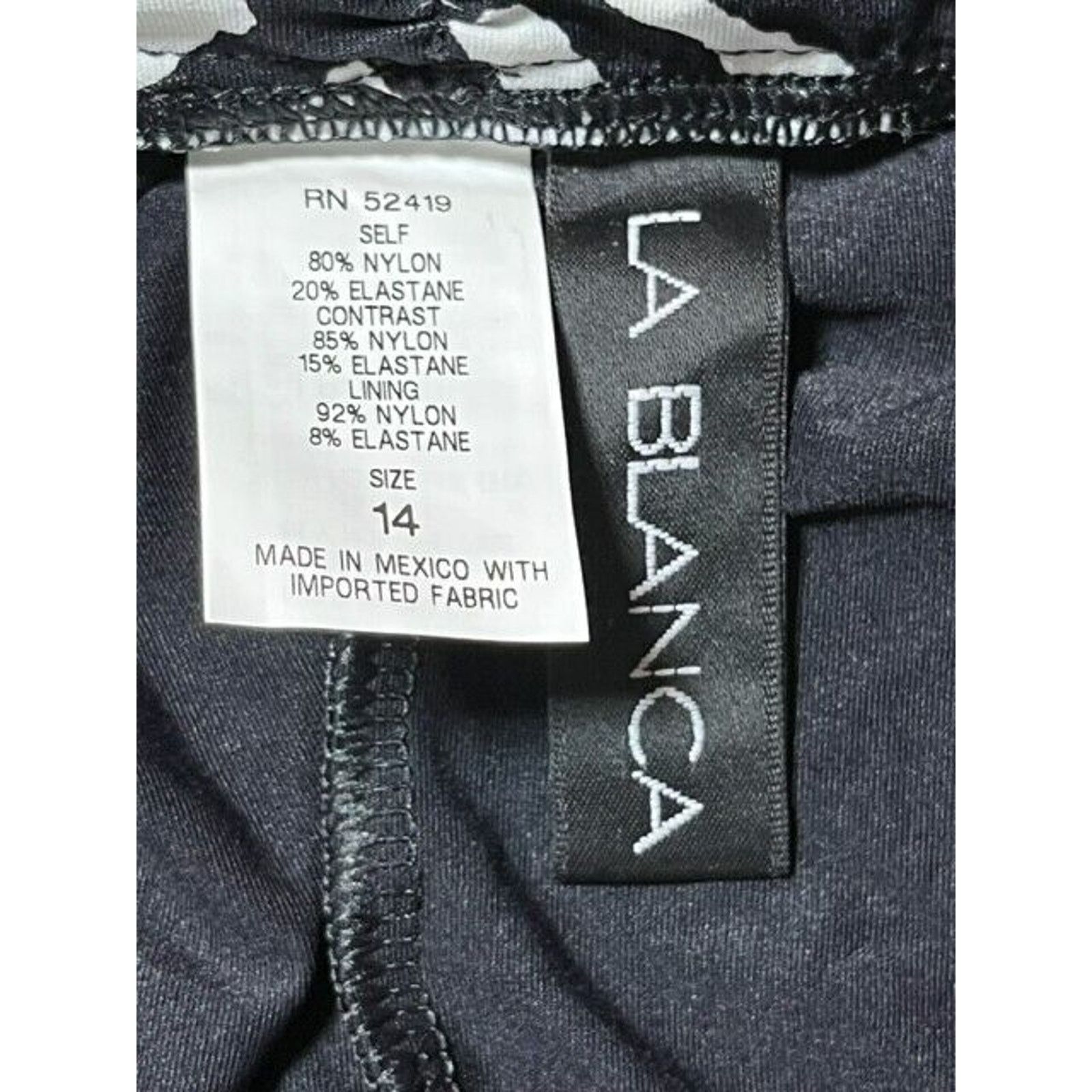 Other La Blanca Bikini Bottom14 Shirred Nylon Stretch Black Size XL / US 12-14 / IT 48-50 - 6 Thumbnail