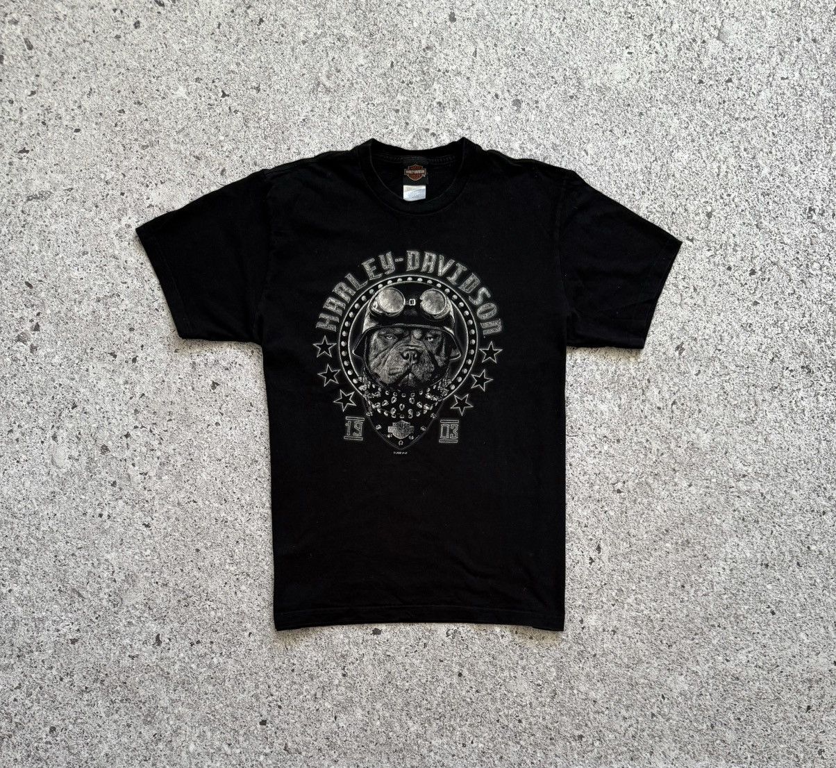 Band Tees × Harley Davidson × Vintage Vintage 2018 Harley Davidson AARGAU Bikers Dog T-Shirt Size US L / EU 52-54 / 3 - 3 Thumbnail