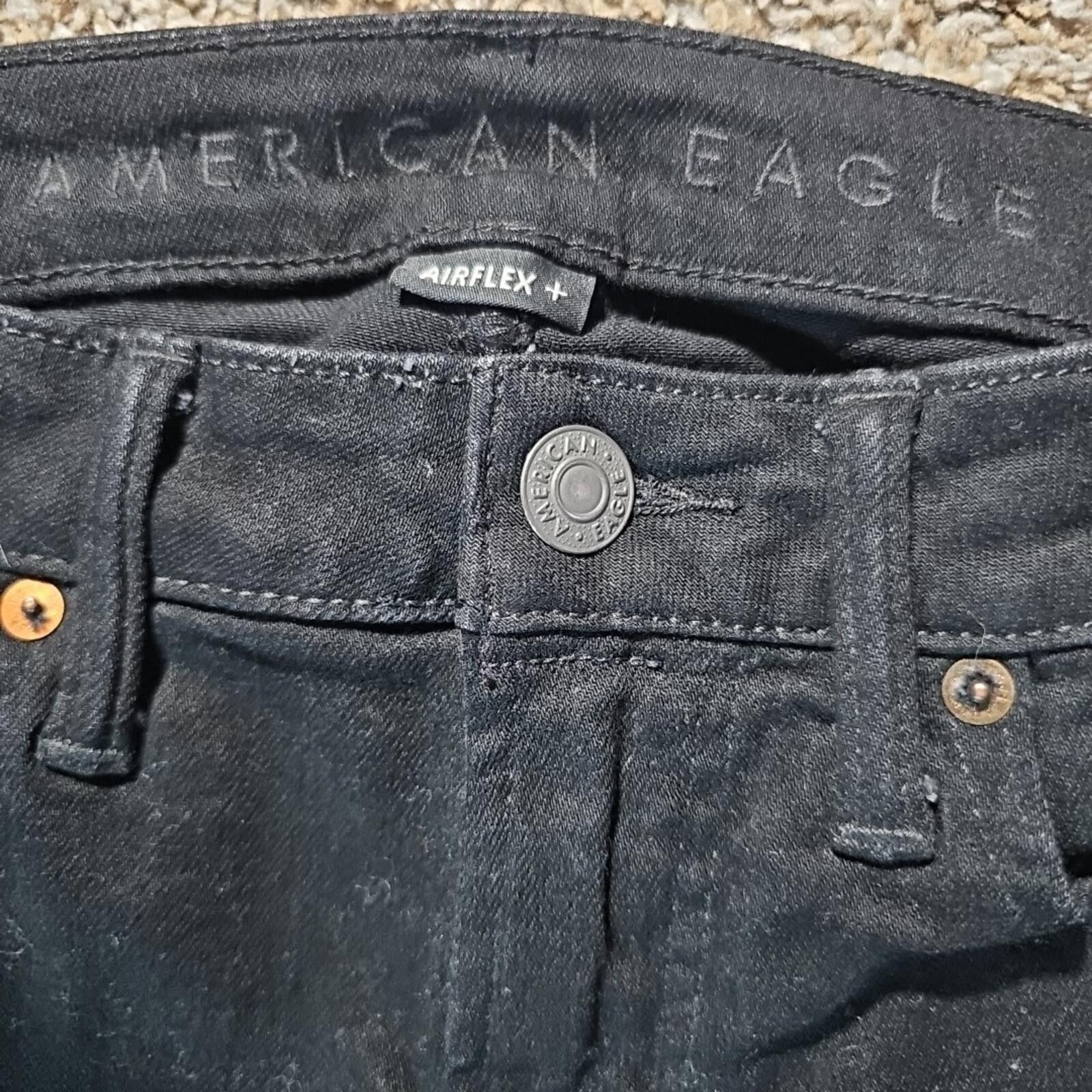 American Eagle Outfitters American Eagle Airflex+ 29/32 Black Jeans Size US 29 - 3 Thumbnail