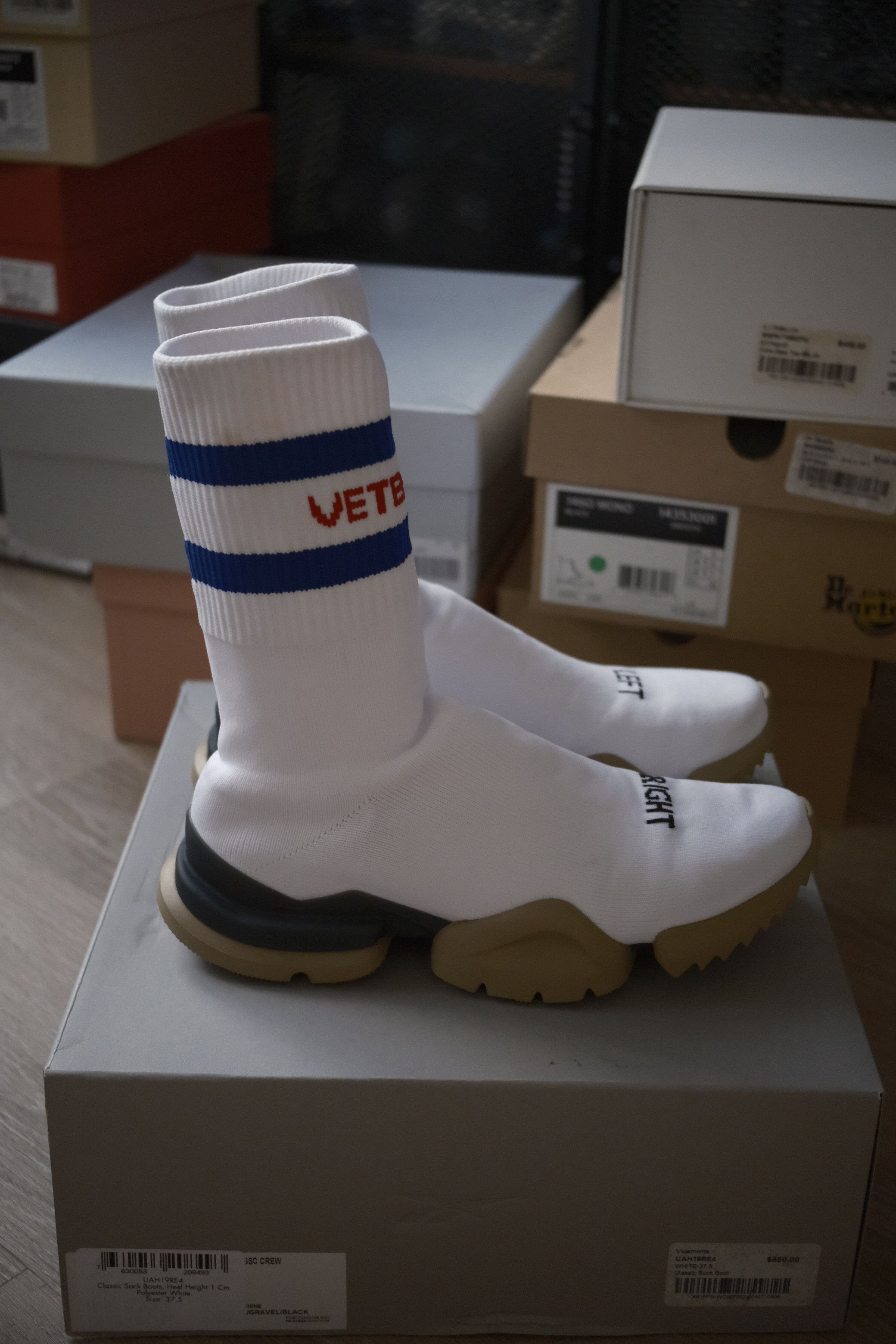 Reebok × Vetements Women Vetements x Reebok Sock Boots sz 7.5 EU 37.5 Size US 7.5 / IT 37.5 - 5 Thumbnail