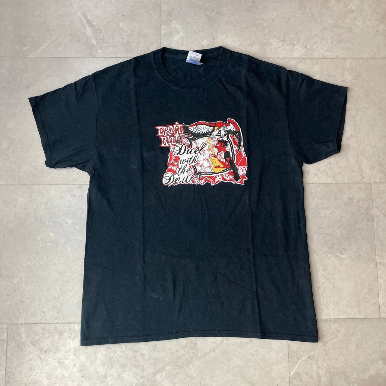 Band Tees Vintage Ernie Ball Guitar Strings Metal Rock Band Tour Size US L / EU 52-54 / 3 - 1 Thumbnail