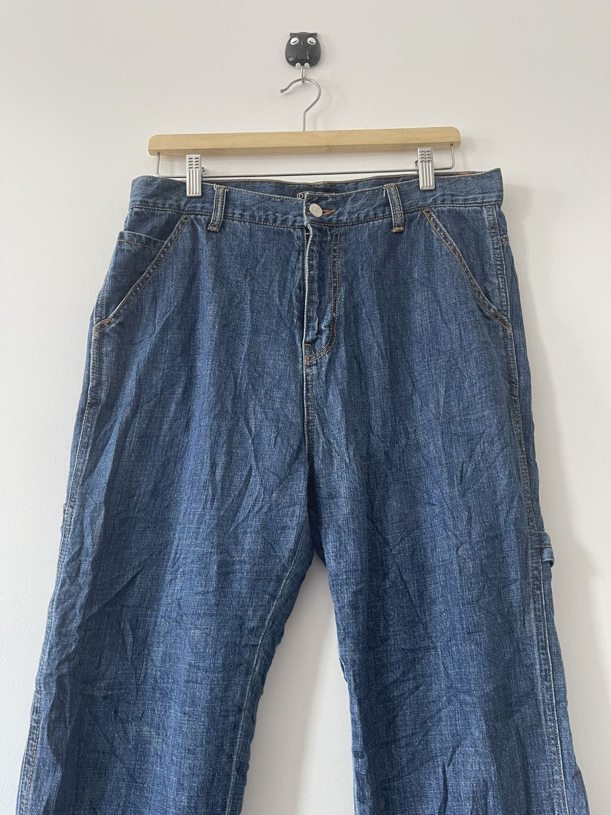 Japanese Brand Rare Vintage DEVILUSE High Waist Carpenter Style Jeans Size US 34 / EU 50 - 8 Thumbnail