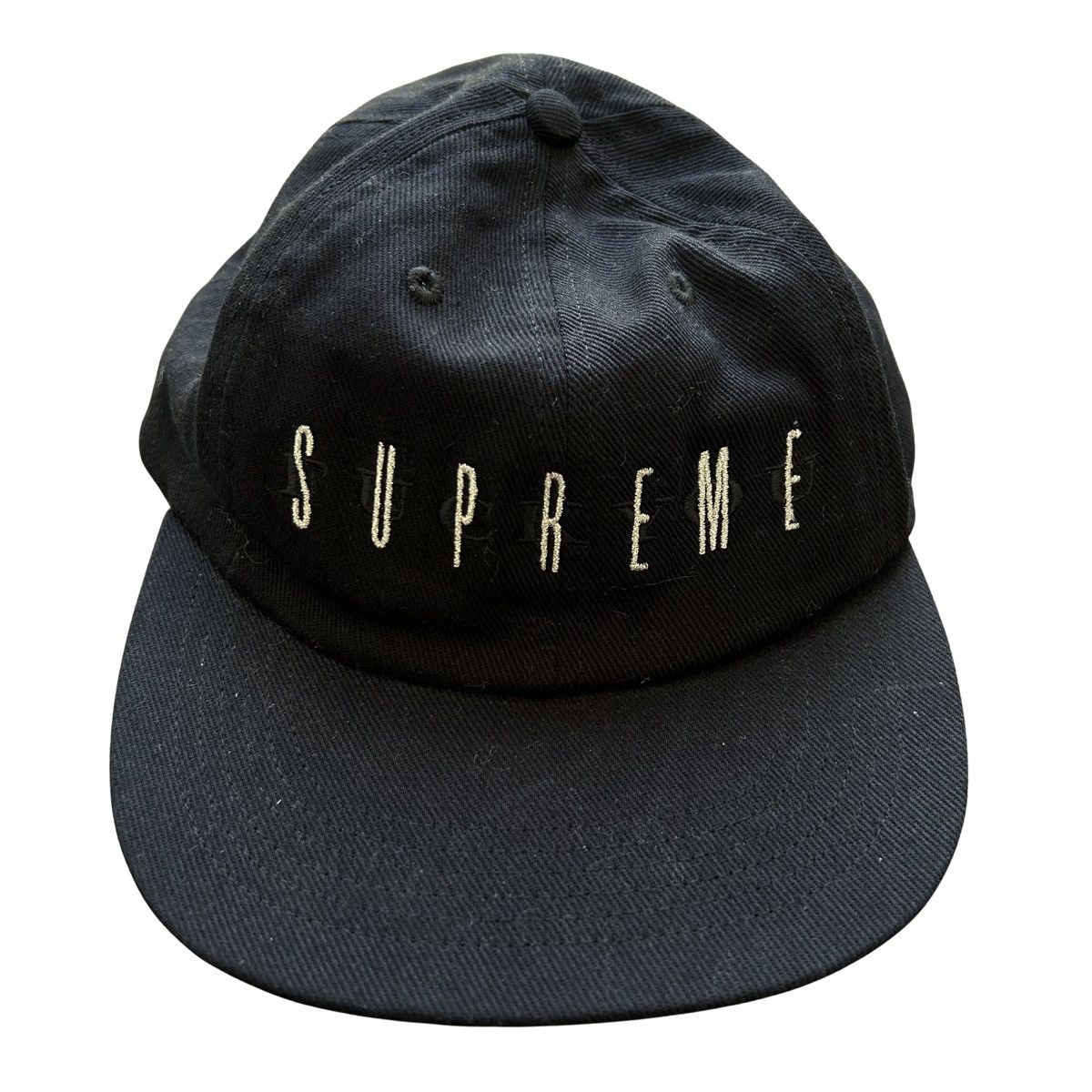 Supreme Supreme x Number Nine 6-Panel Black IN HAND | Grailed