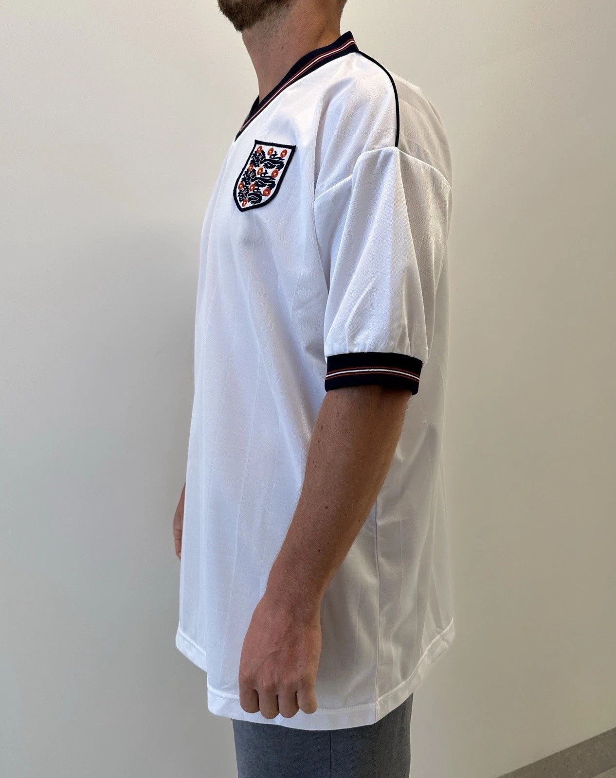 Vintage Score Draw National England 1970 Home Jersey Soccer Football Size US XL / EU 56 / 4 - 3 Thumbnail